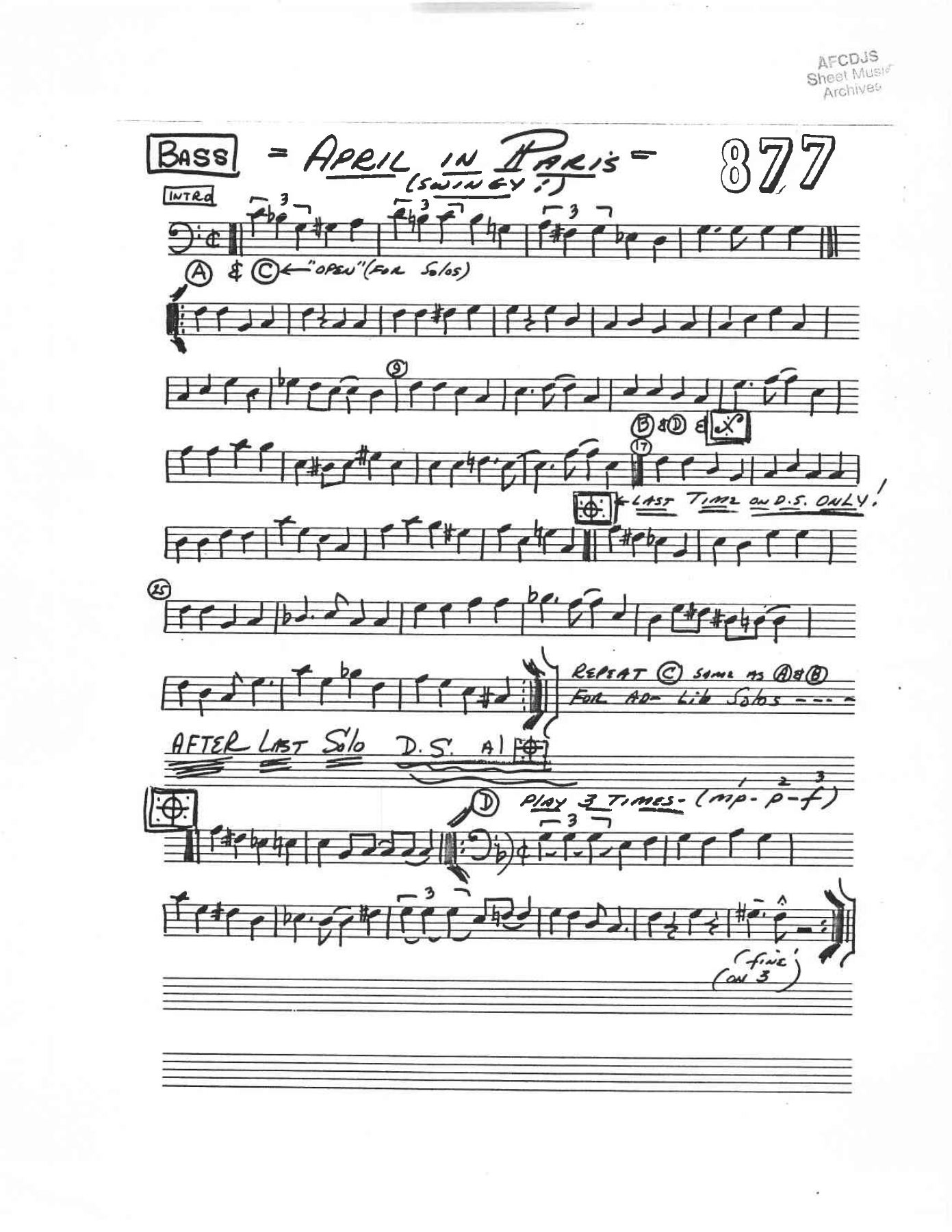 April in Paris - arr Charles B Anderson — page 2