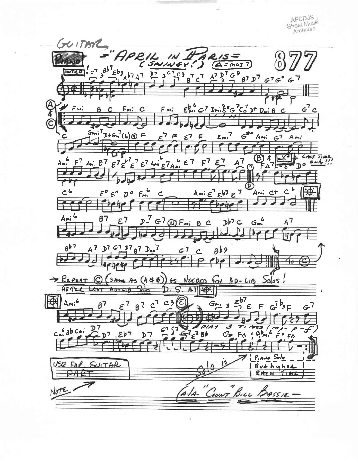 April in Paris - arr Charles B Anderson — page 3