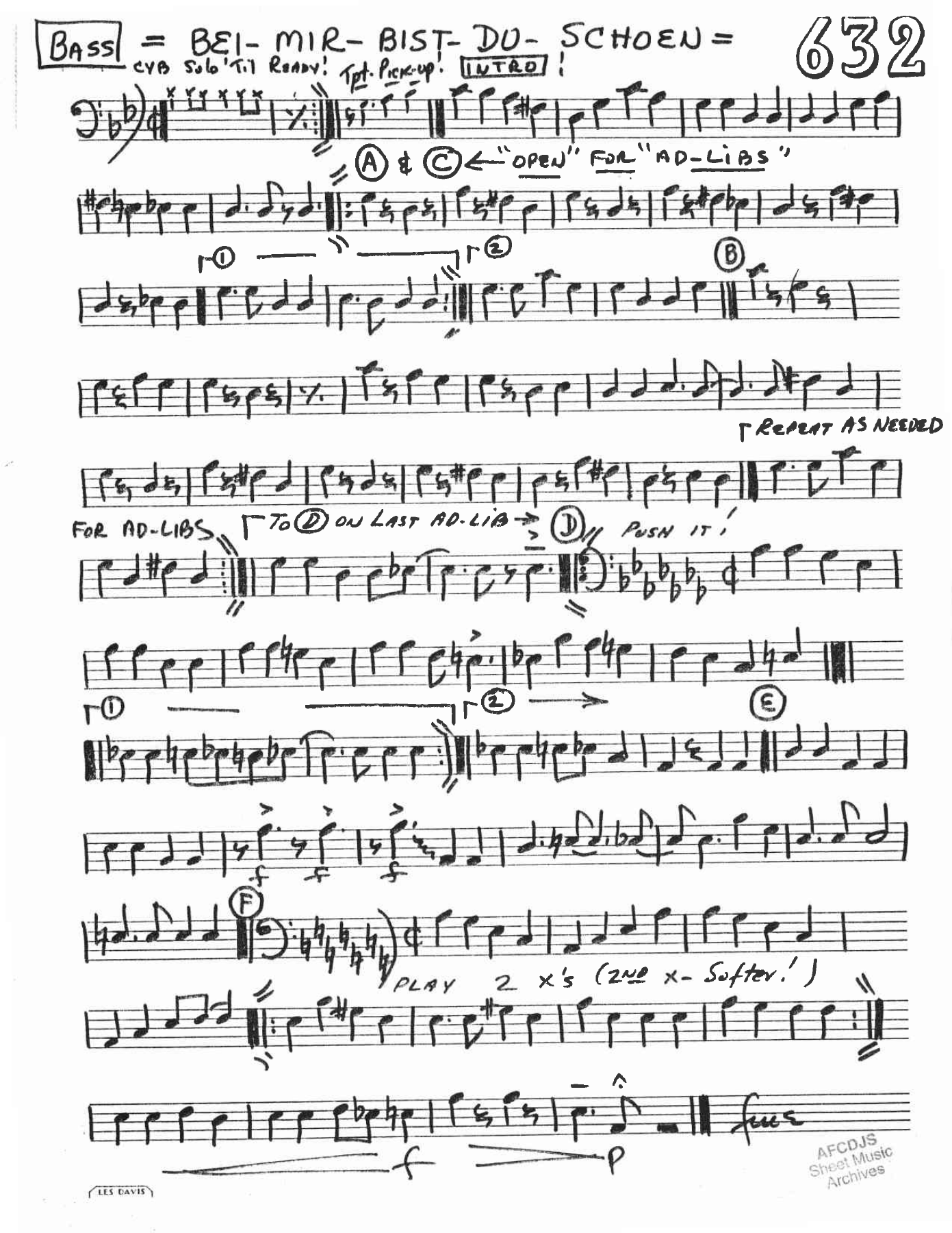 Bei Mir Bist Du Schoen - arr Charles B Anderson — page 3