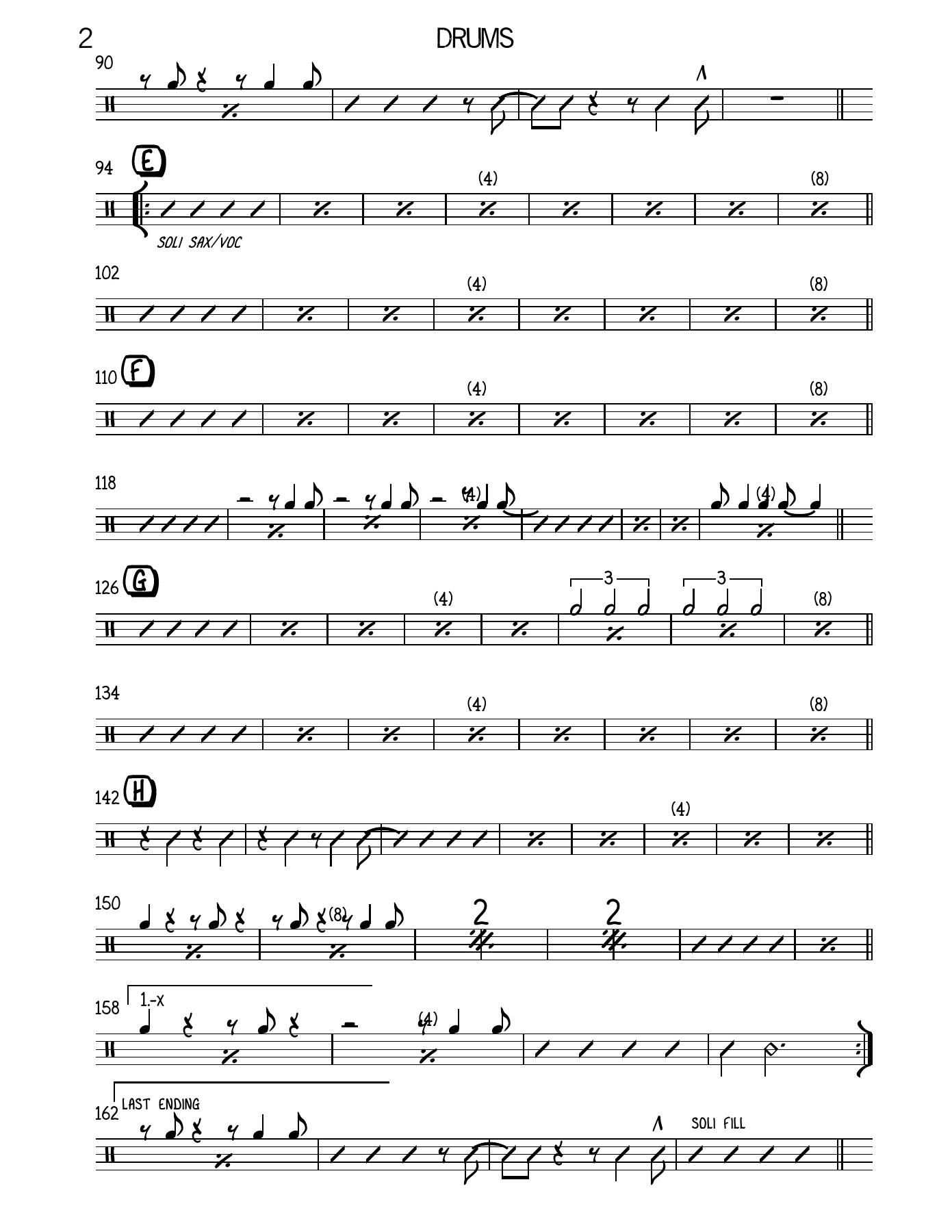 No More Blues Drums — page 2