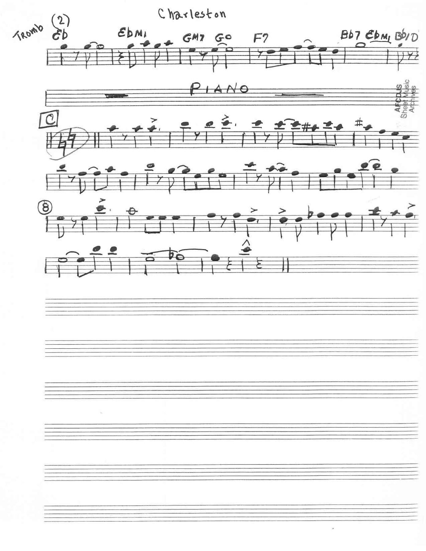 Charleston - arr Gene Chord — page 3
