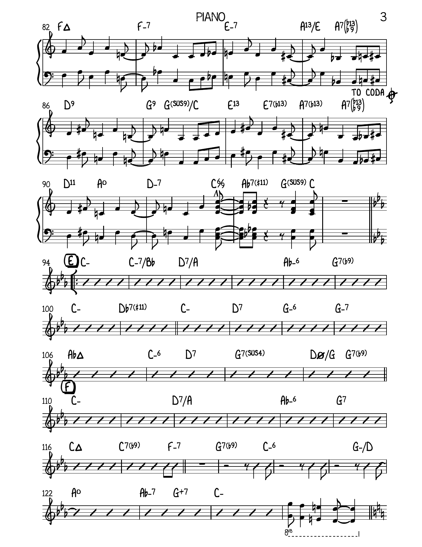 No More Blues Piano — page 3