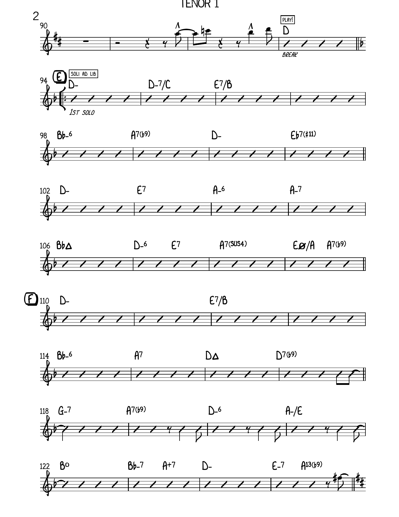No More Blues Tenor — page 2
