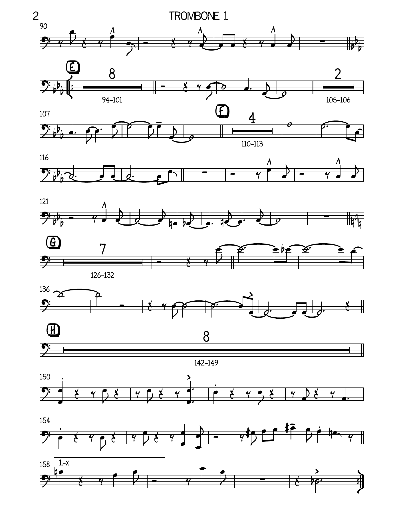 No More Blues Trombone — page 2