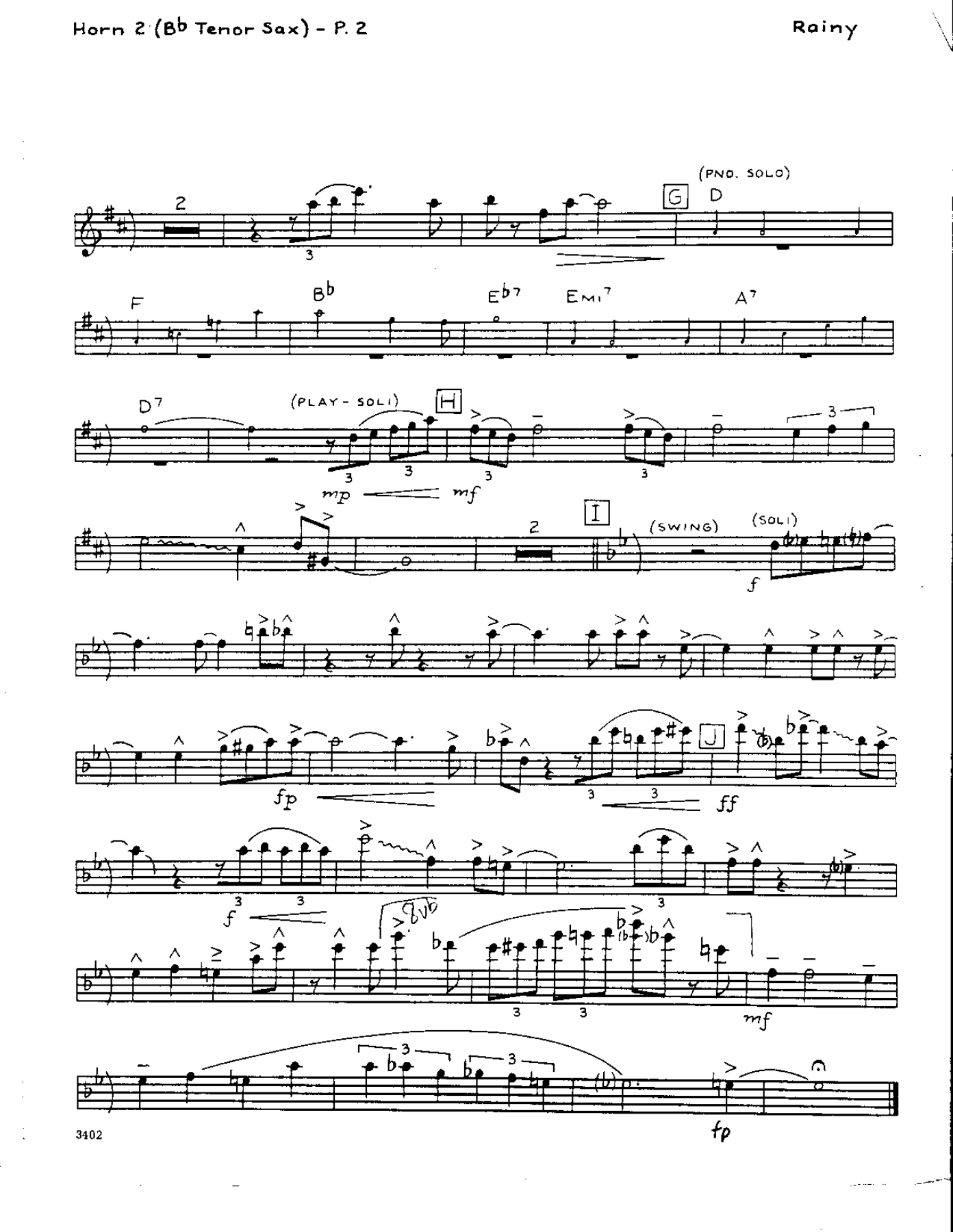 Here's that Rainy Day-Tenor — page 2
