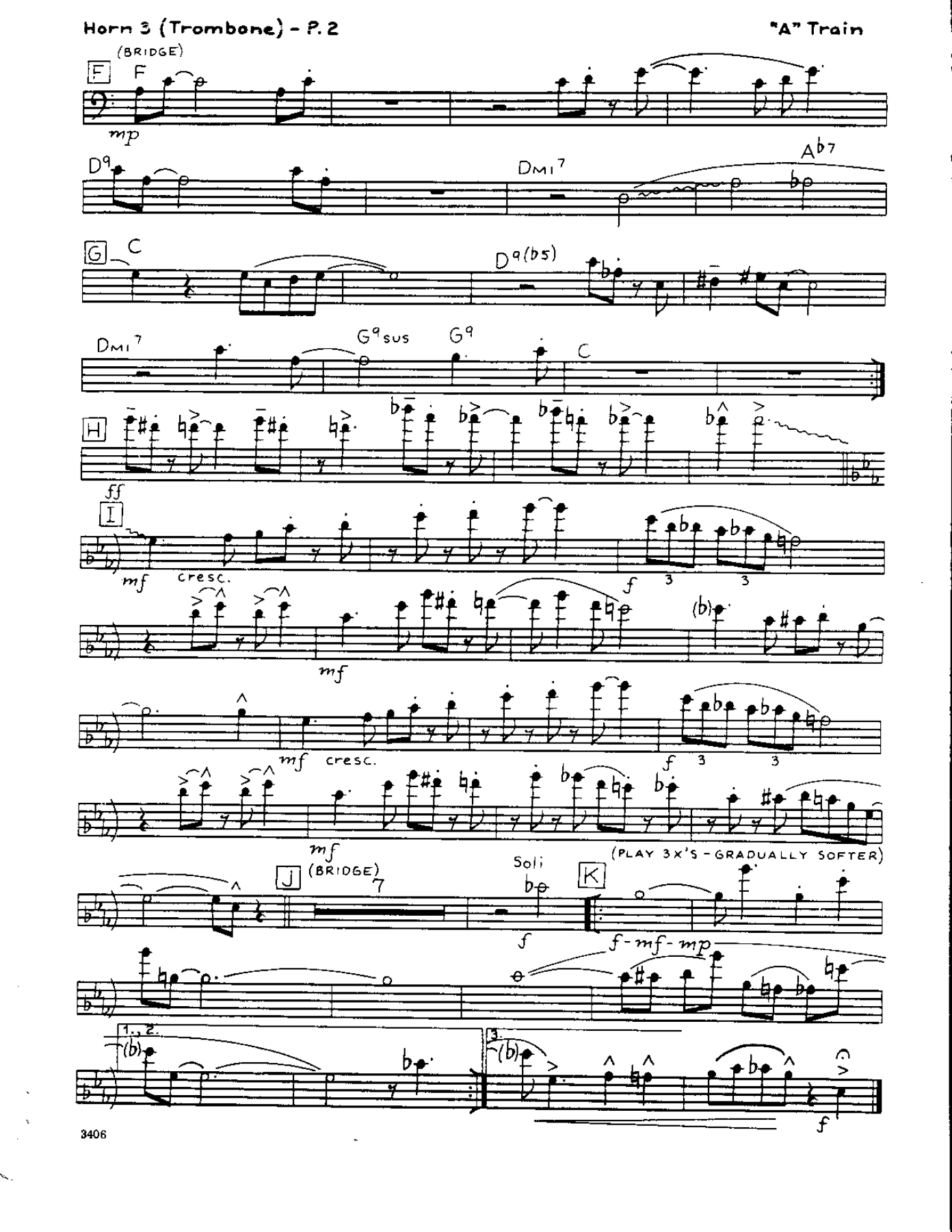 Take the A Train-Trombone — page 2