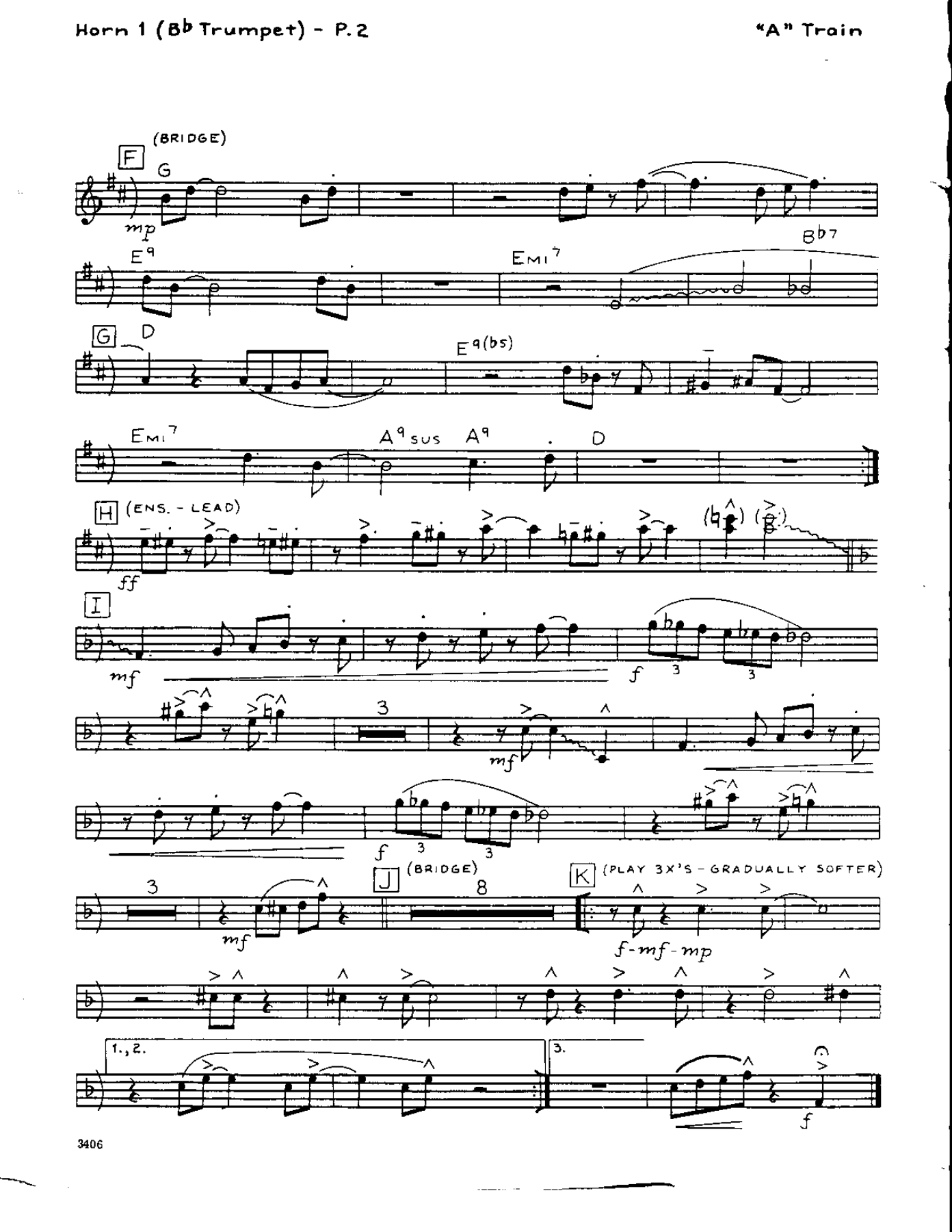 Take the A Train-Trumpet — page 2