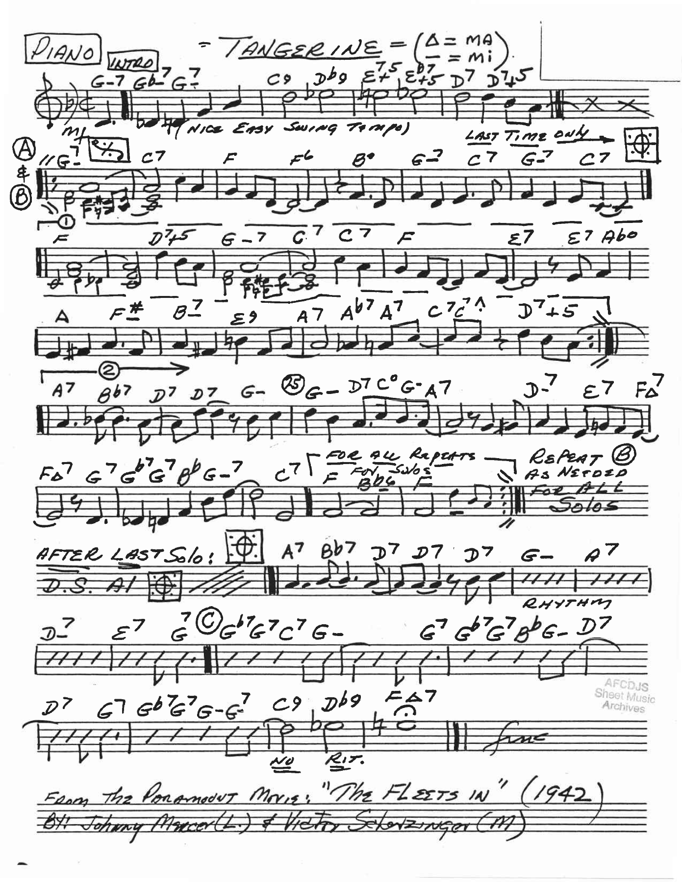 Tangerine - arr Charles B Anderson — page 2