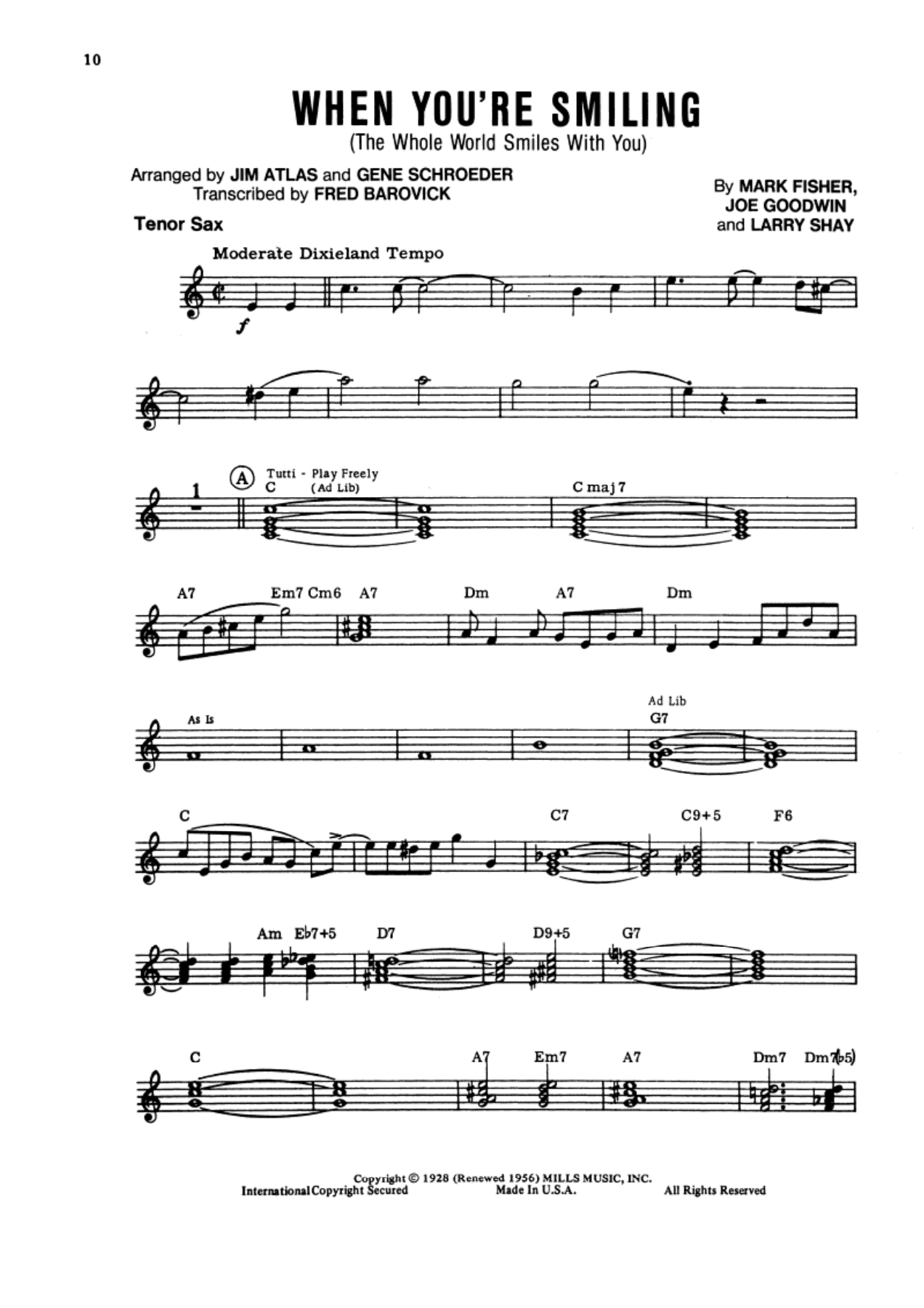 When Youre Smiling - arr Jim Atlas — page 3