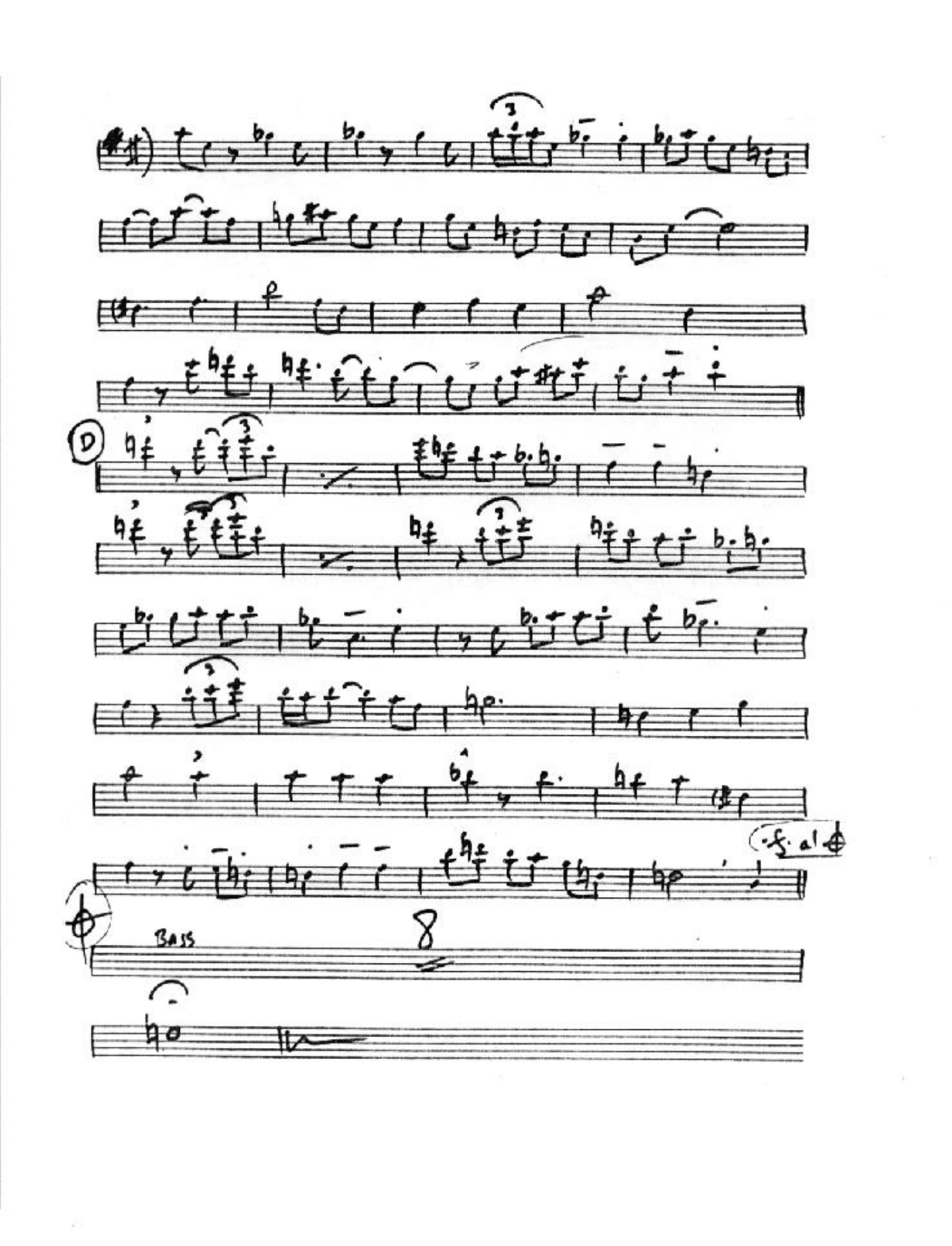 allblu2bone — sheet music cover (first page)