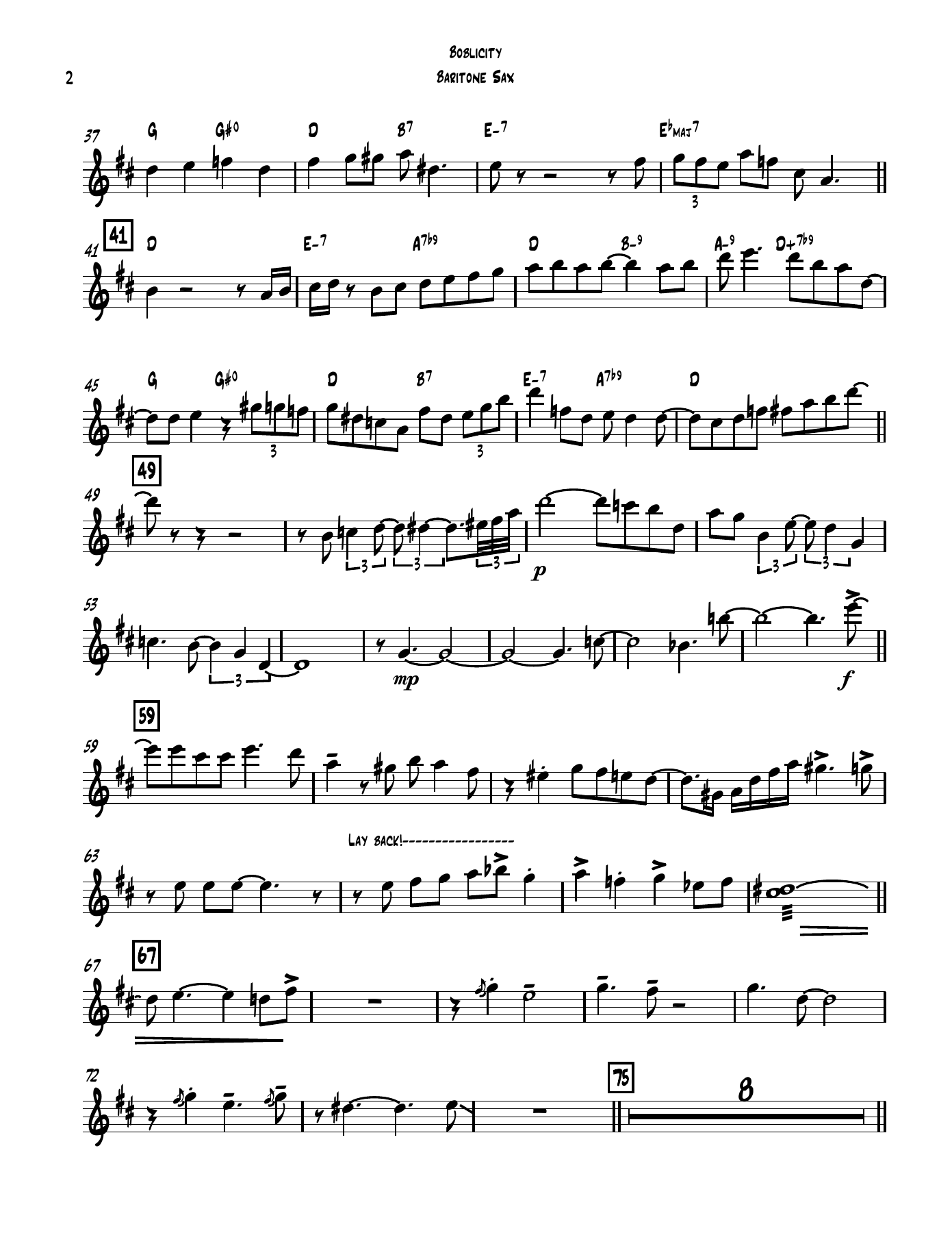 BoblicityLBB Baritone Saxophone — page 2