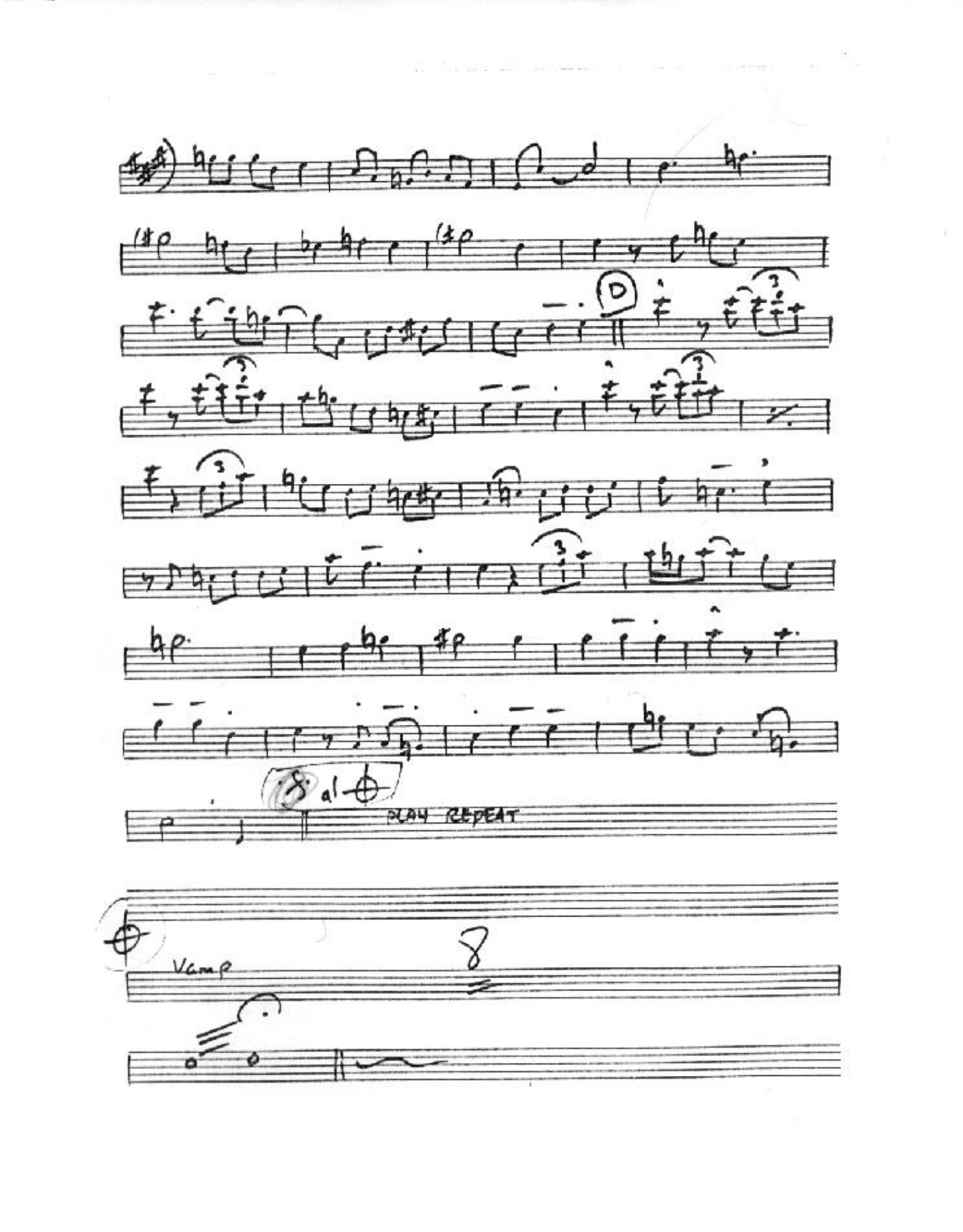 allblu2tenor — sheet music cover (first page)