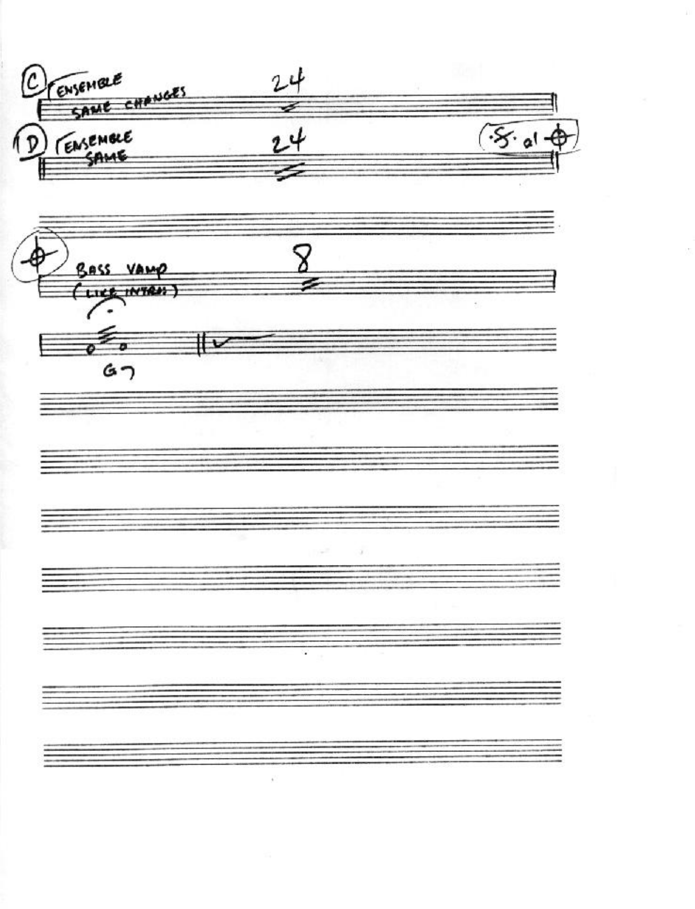 allblu2piano — Small Ensemble sheet music arranged by Mr. X | Blues