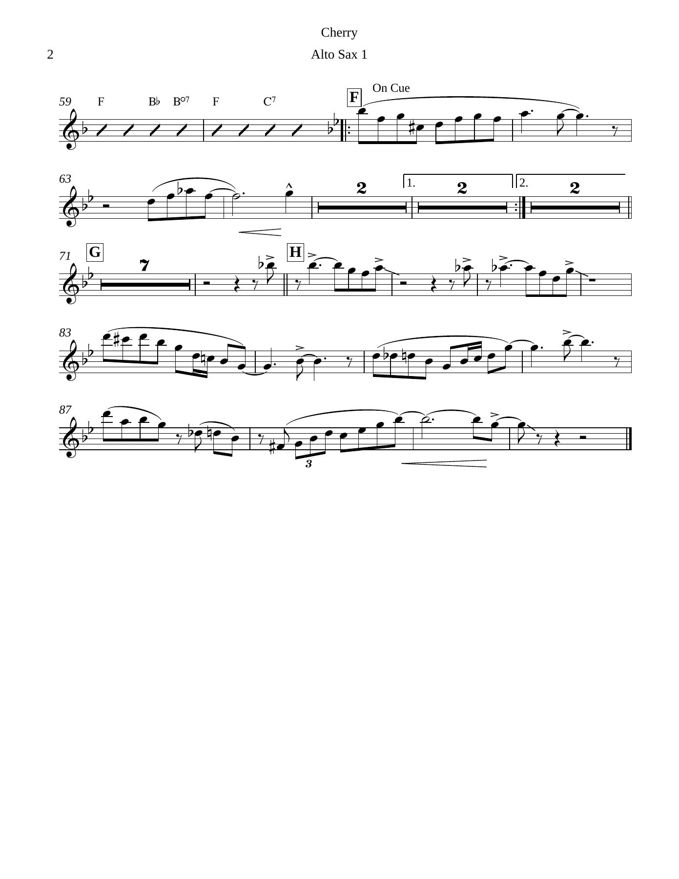 Cherry Alto Sax — page 2