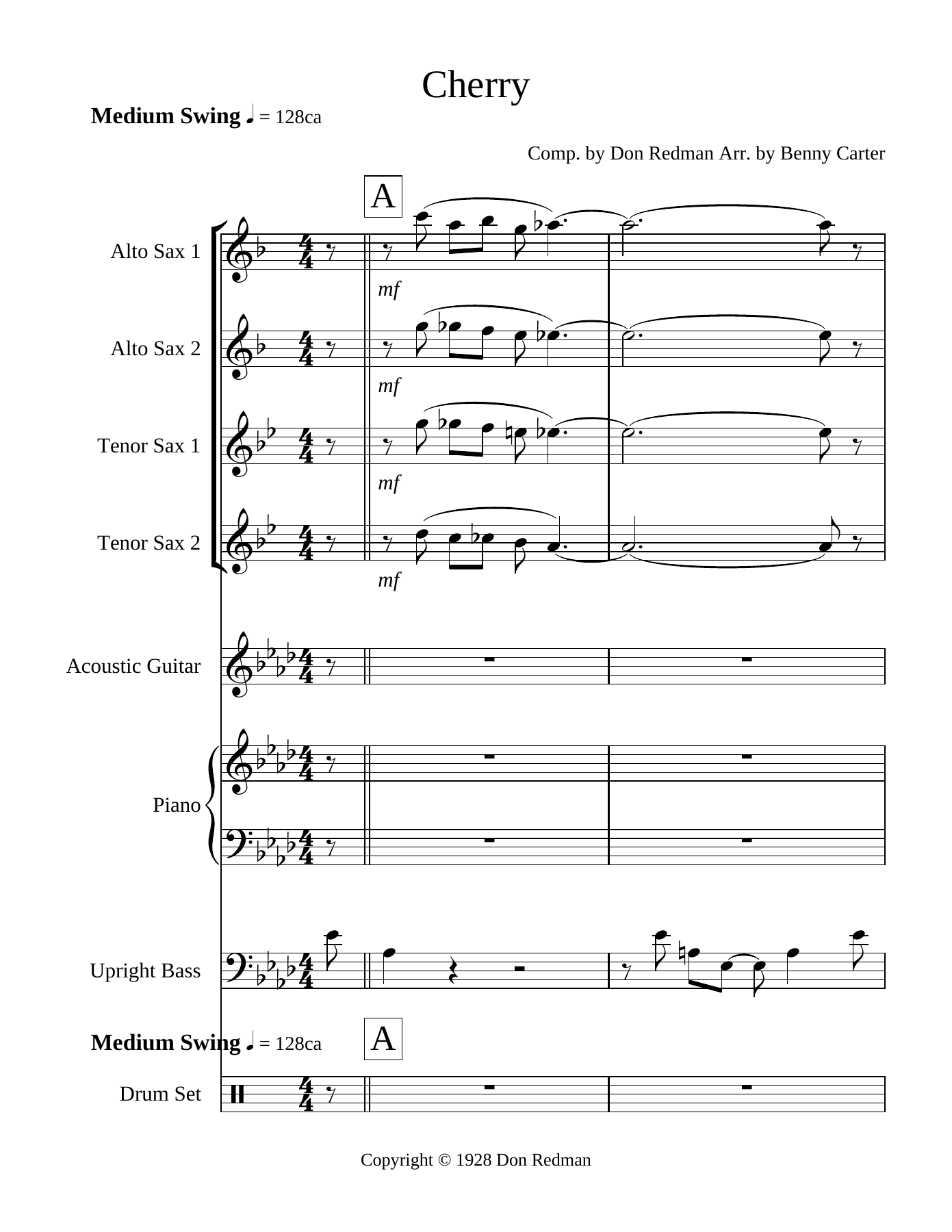 Cherry — sheet music preview