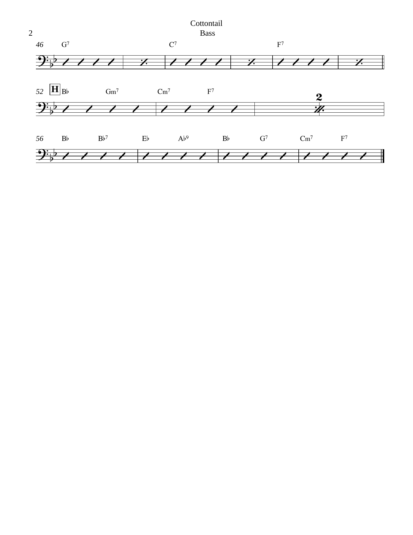 Cottontail Bass — page 2