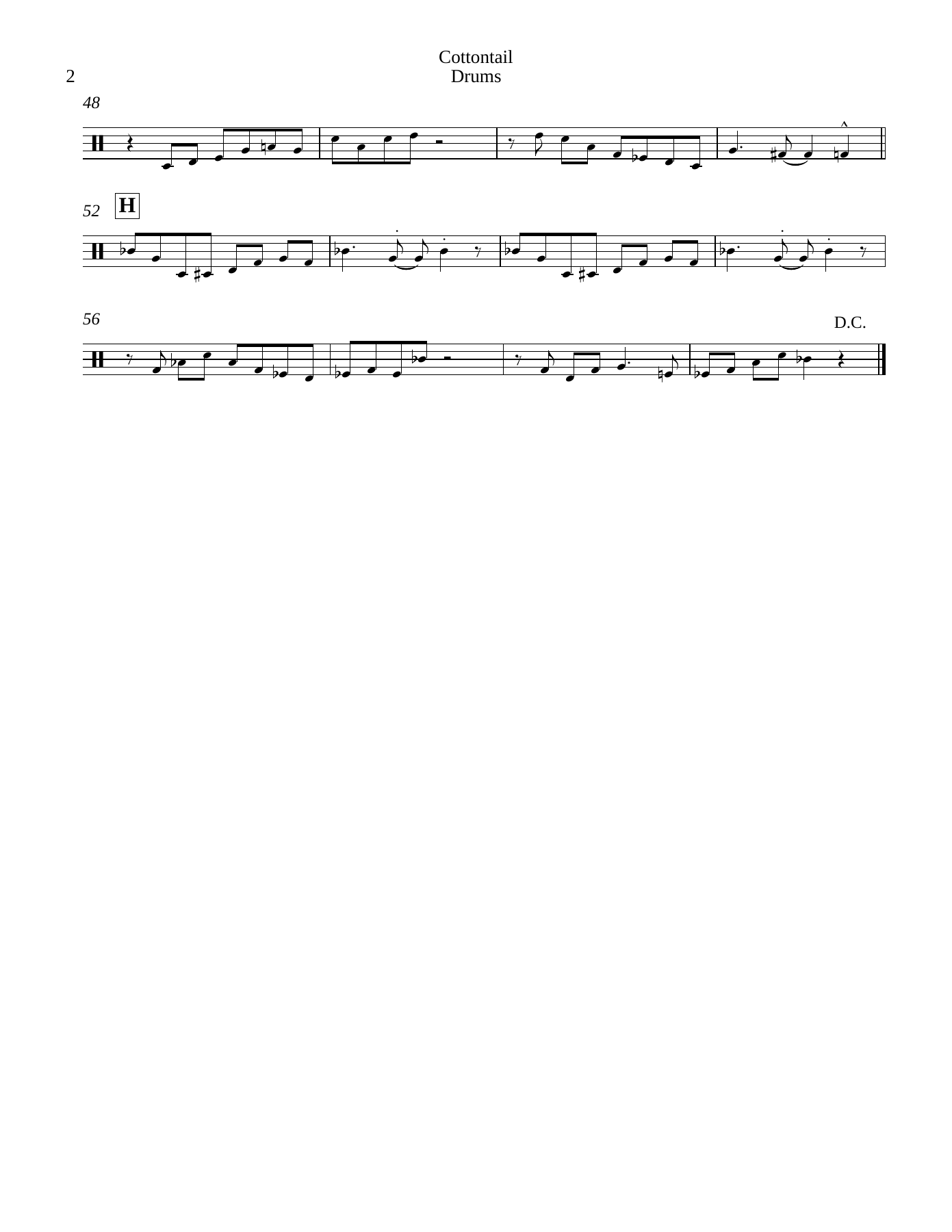 Cottontail Drum s — page 2