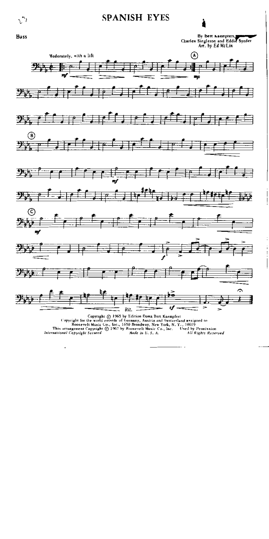 Combo - 6 Horn - Spanish Eyes — page 3