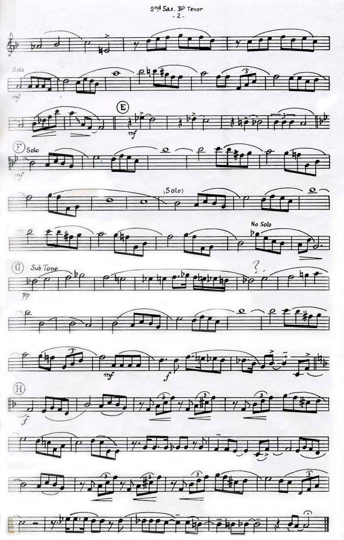 Tenorsax — page 2