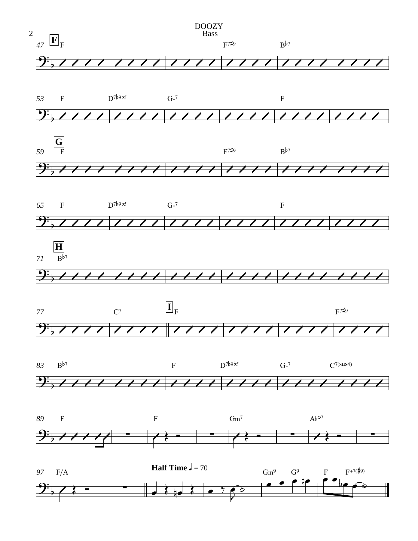 Doozy Saxes Bass — page 2