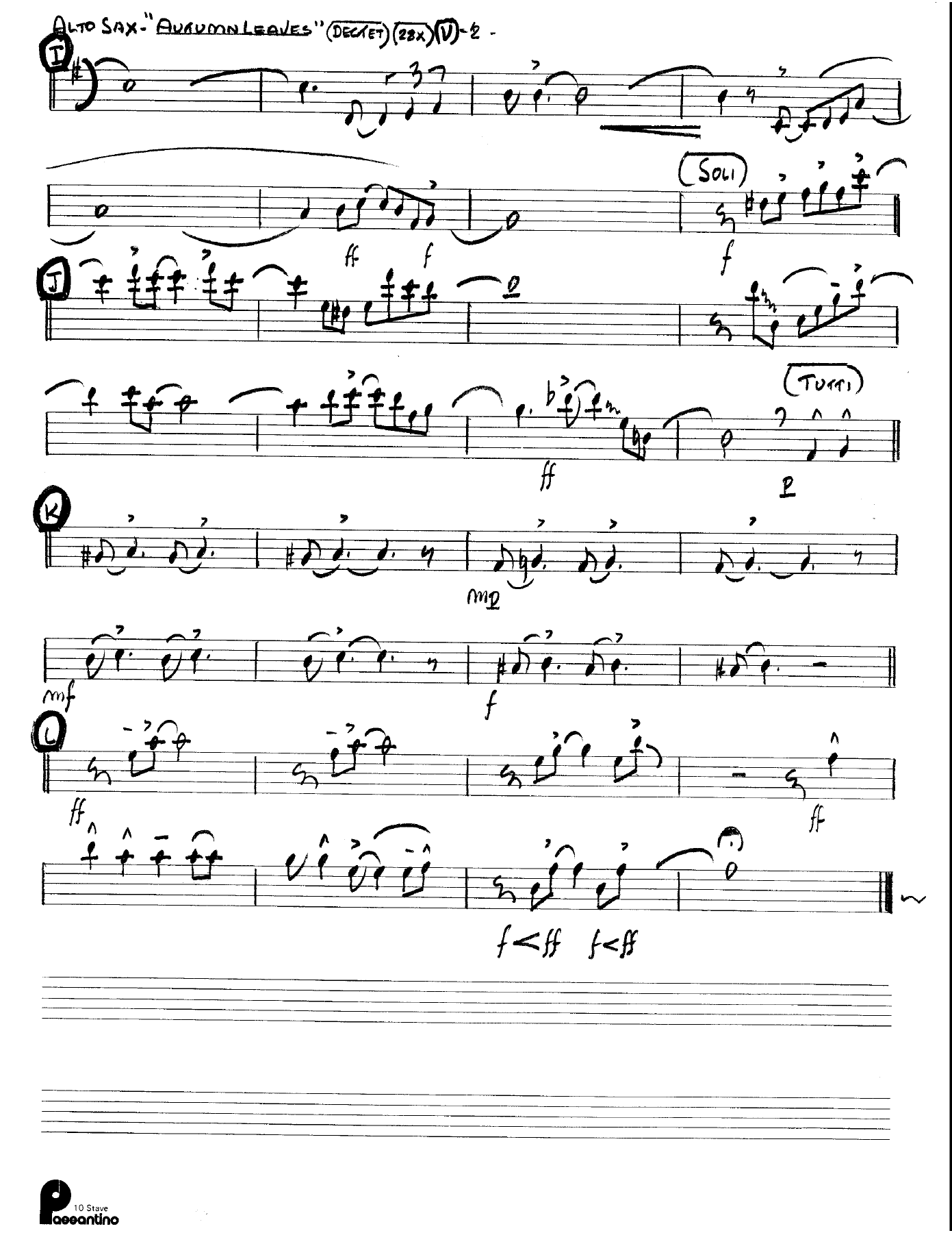 Autumn Leaves (Kenton Dectet #28X) 3214 — page 2
