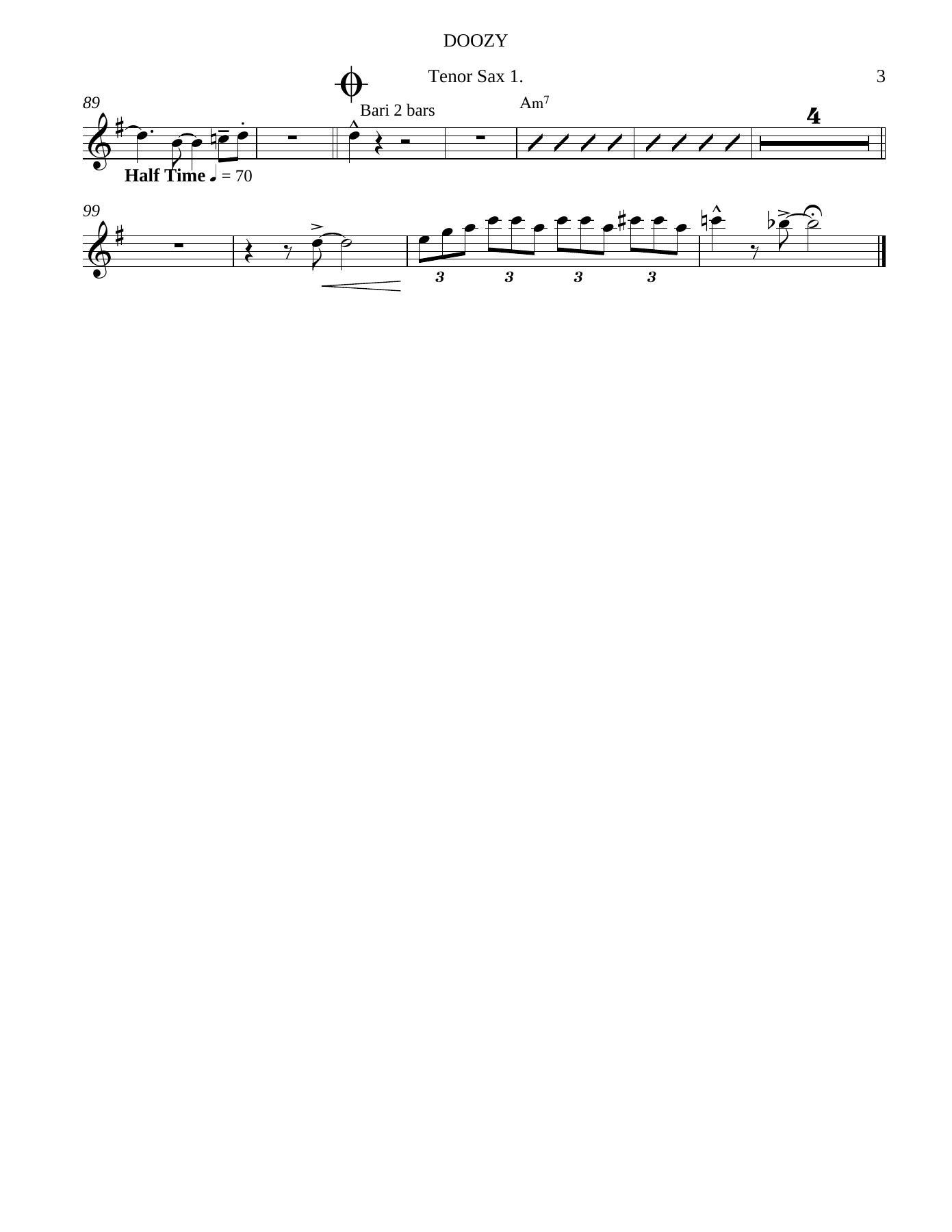 Doozy Saxes Tenor Sax — page 3