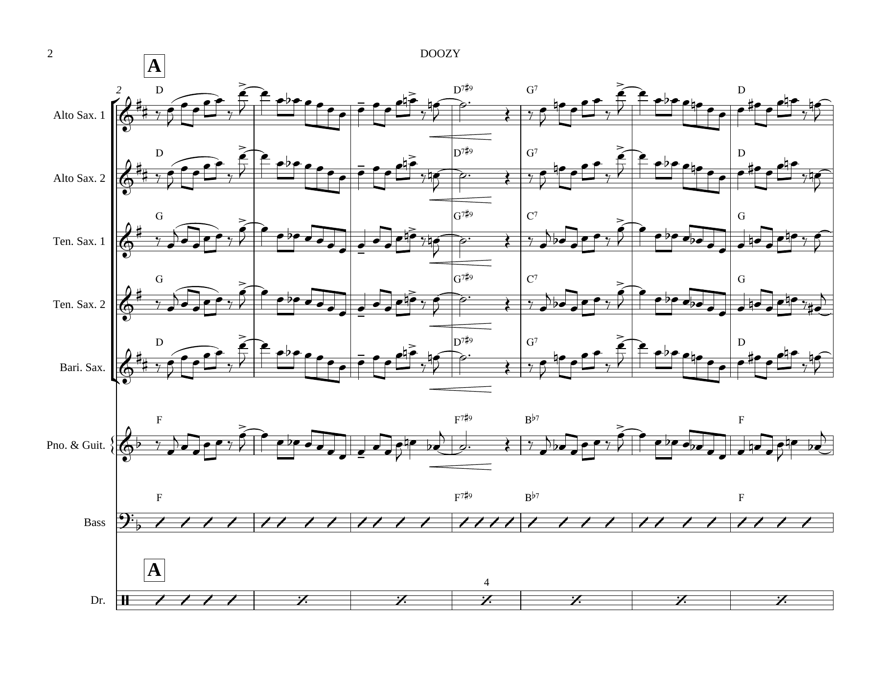 Doozy Saxes — page 2