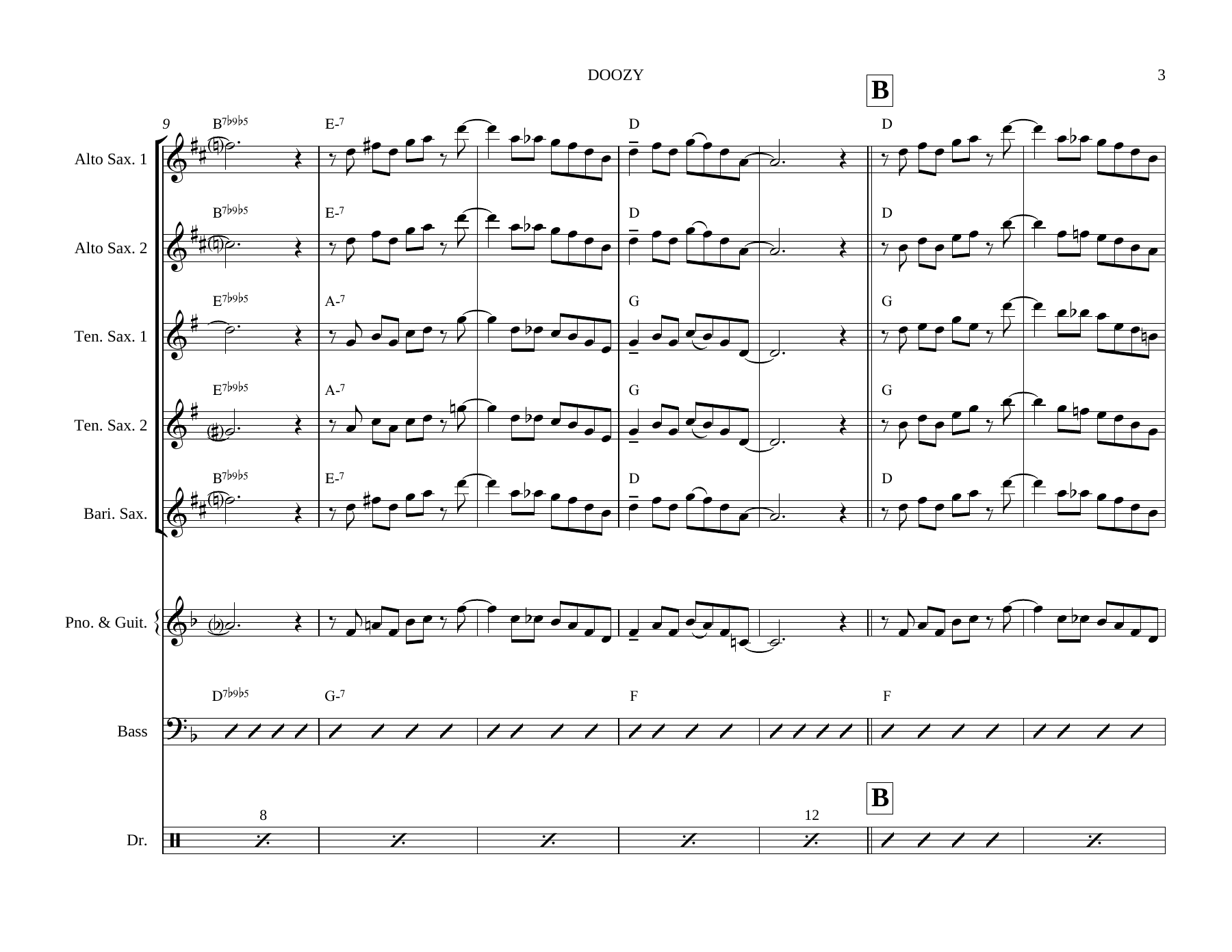Doozy Saxes — page 3