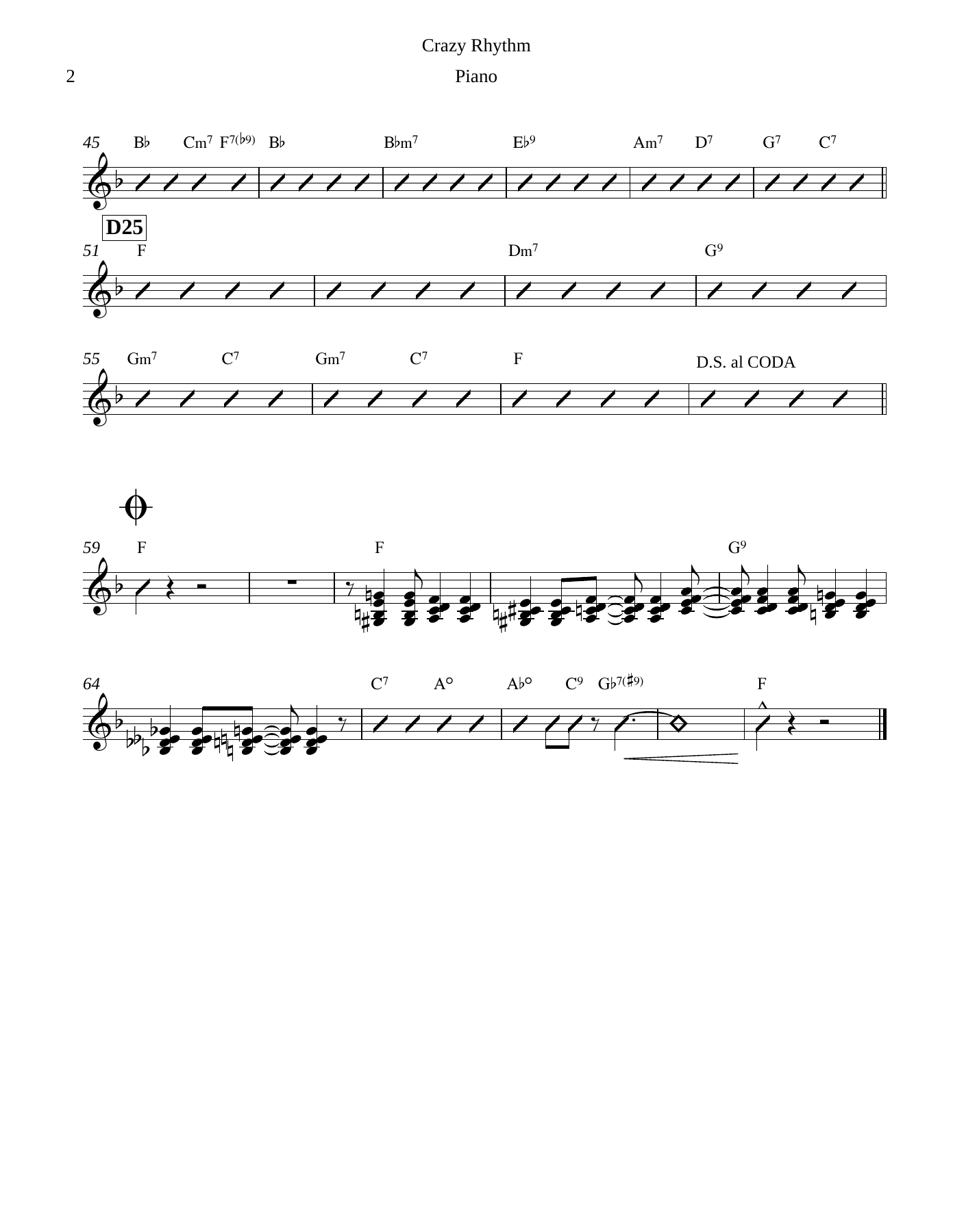 Crazy Rhythm Piano — page 2