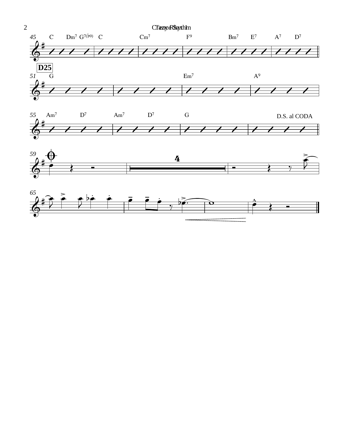 Crazy Rhythm Tenor Sax — page 2