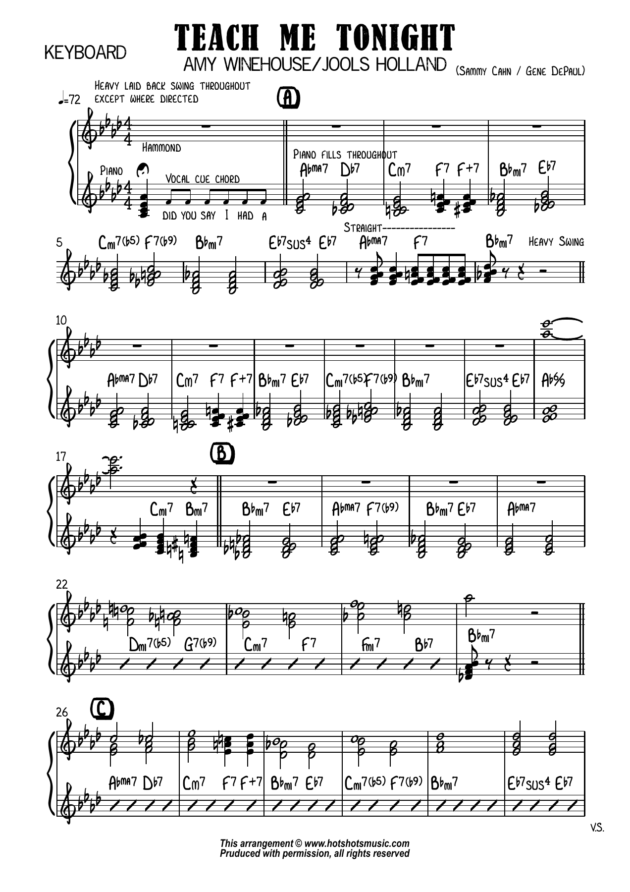 keys — sheet music cover (first page)