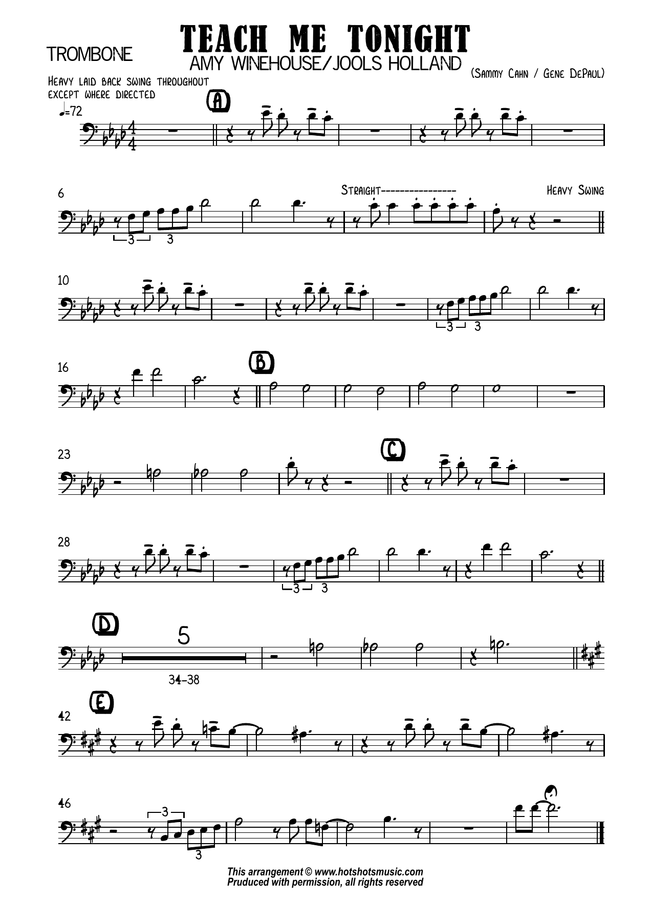 trom — sheet music cover (first page)