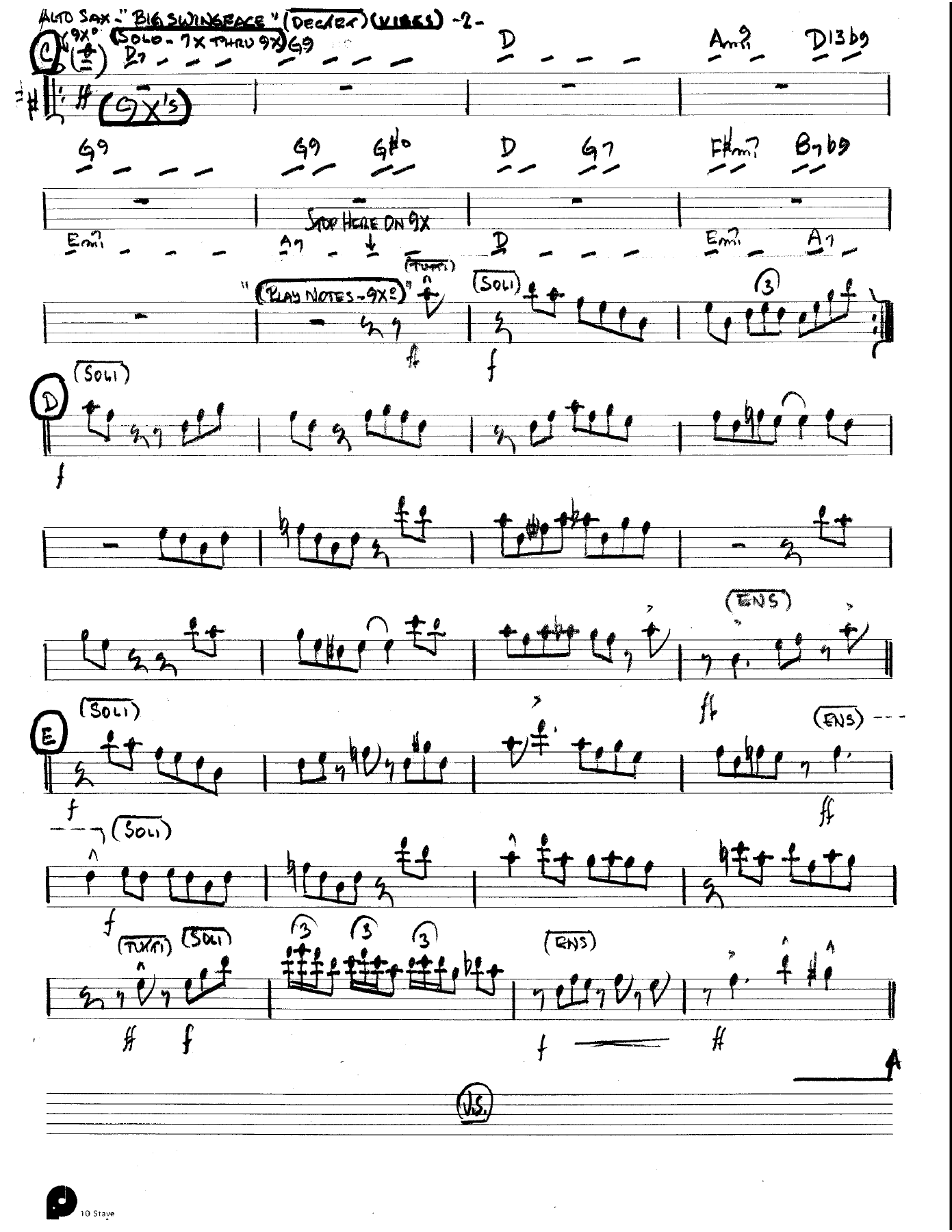 Big Swing Face (Kenton Dectet #340) 3214 Vibes Opt — page 2