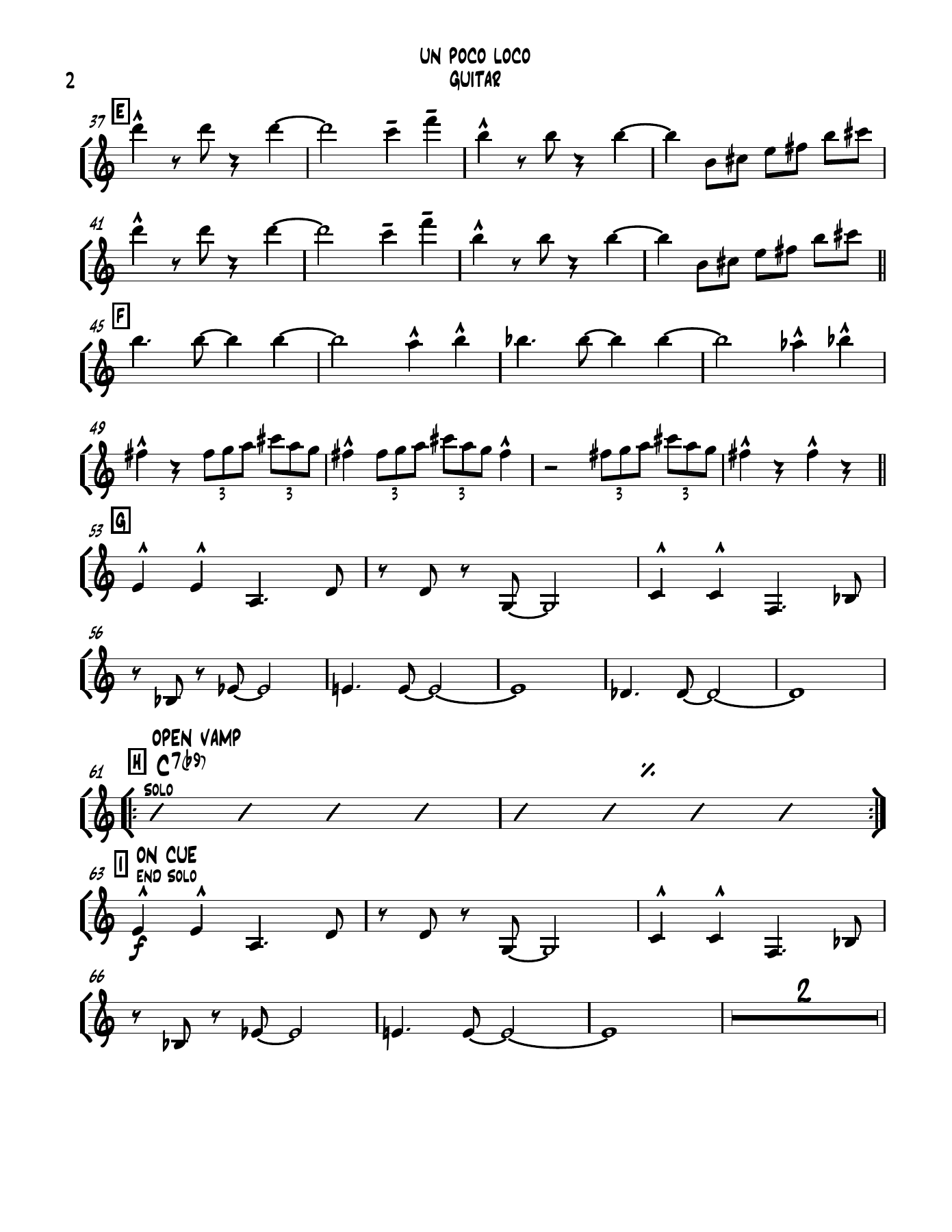 un poco loco 4 01 GUITAR — page 2