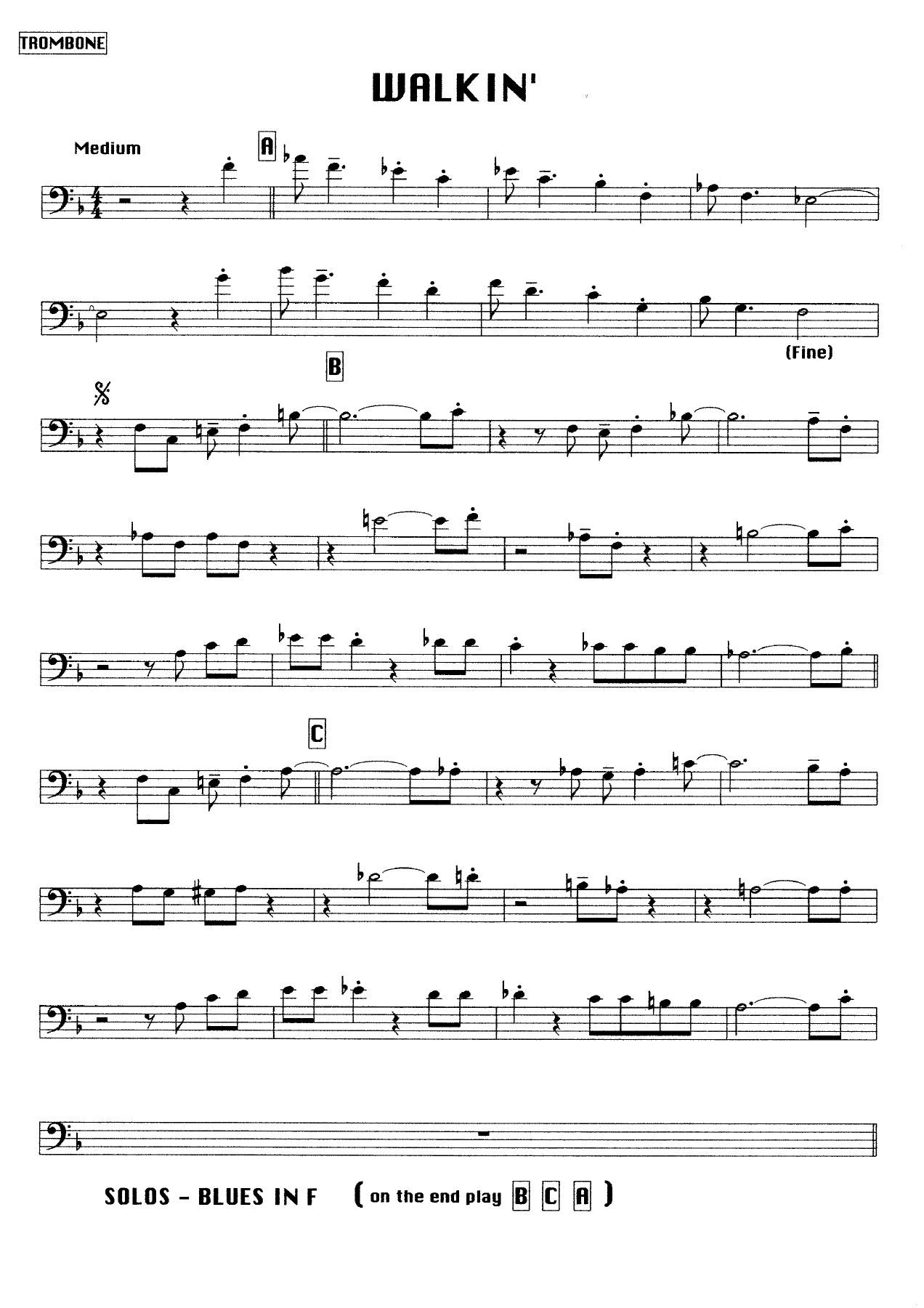 WalkinTB — sheet music preview