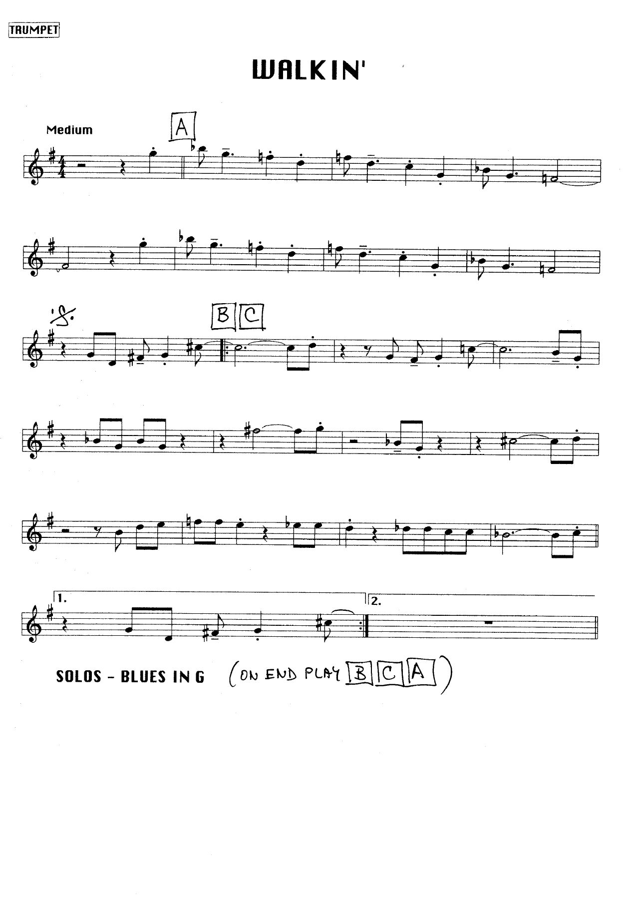 WalkinTP — sheet music preview