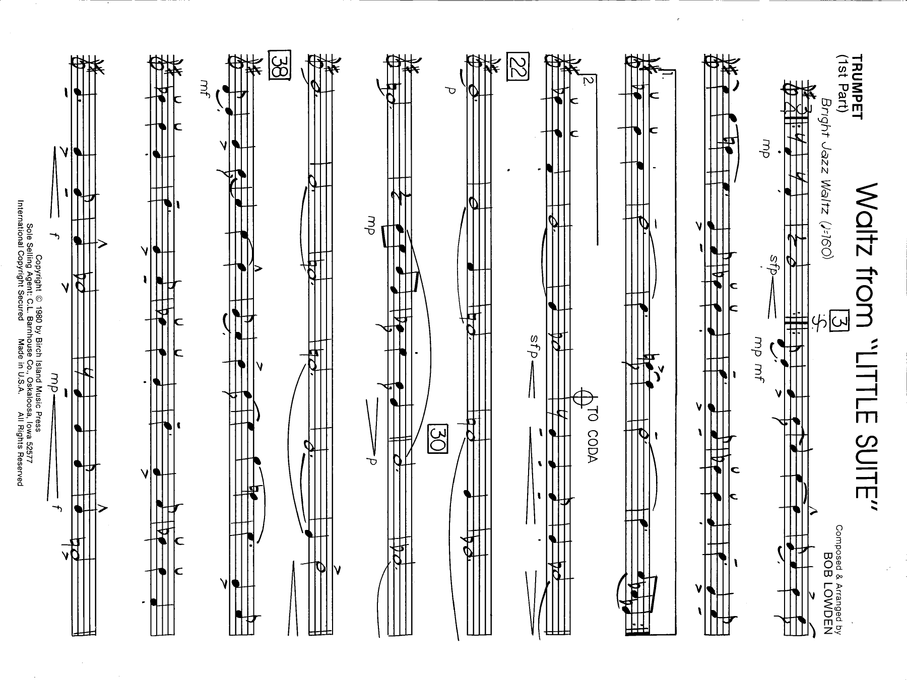 Trumpet 1st Part — sheet music cover (first page)