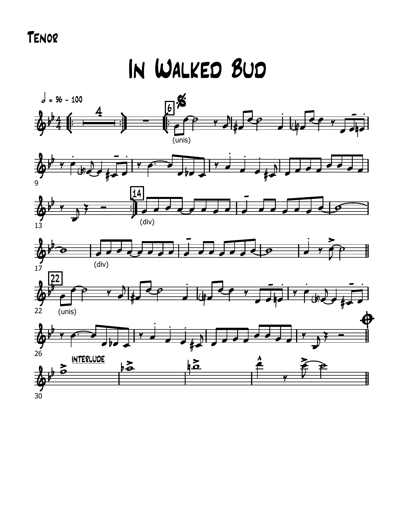In Walked Bud — page 3