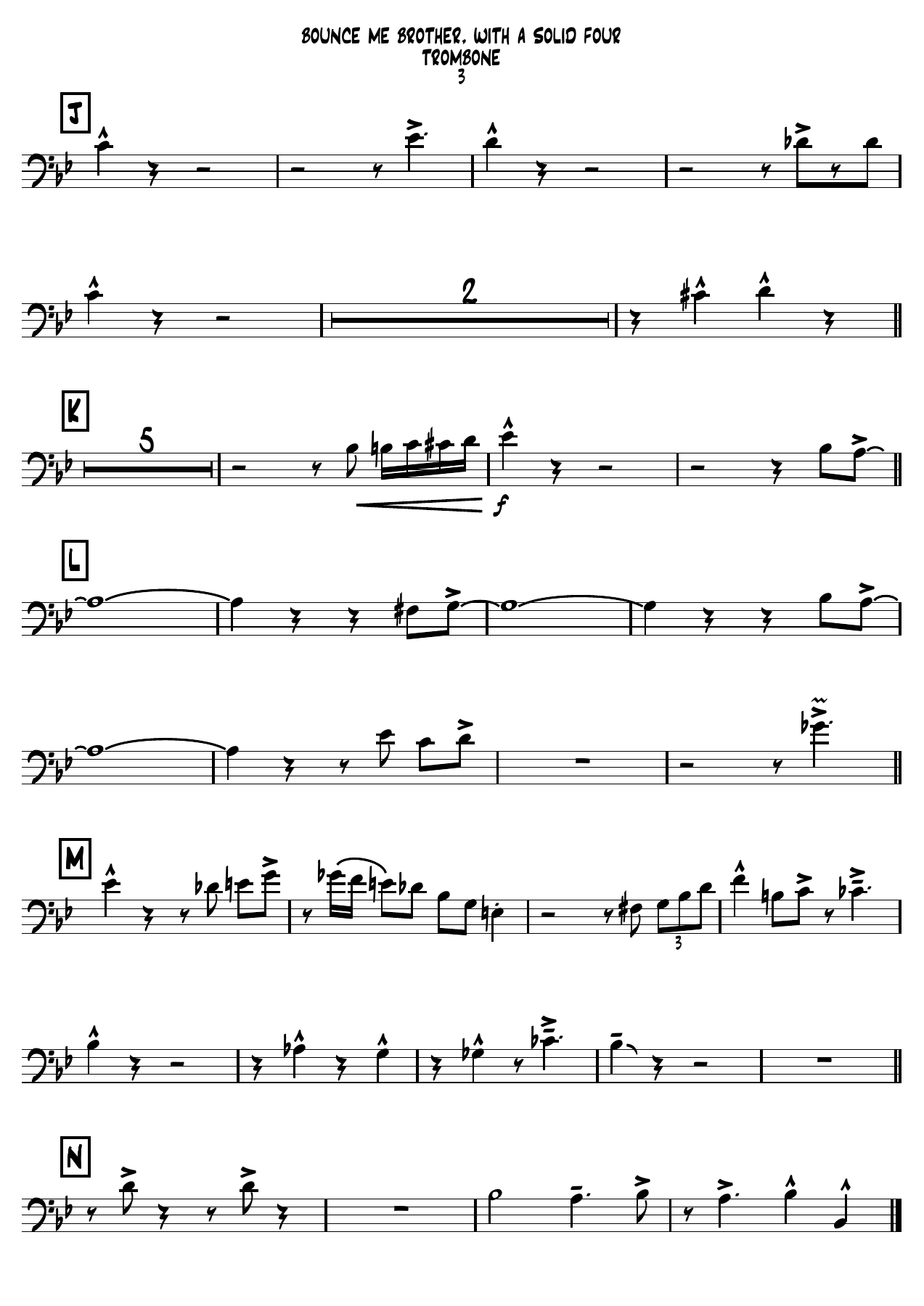 Bounce ME Brother, with a Solid Four - 05 Trombone — page 3