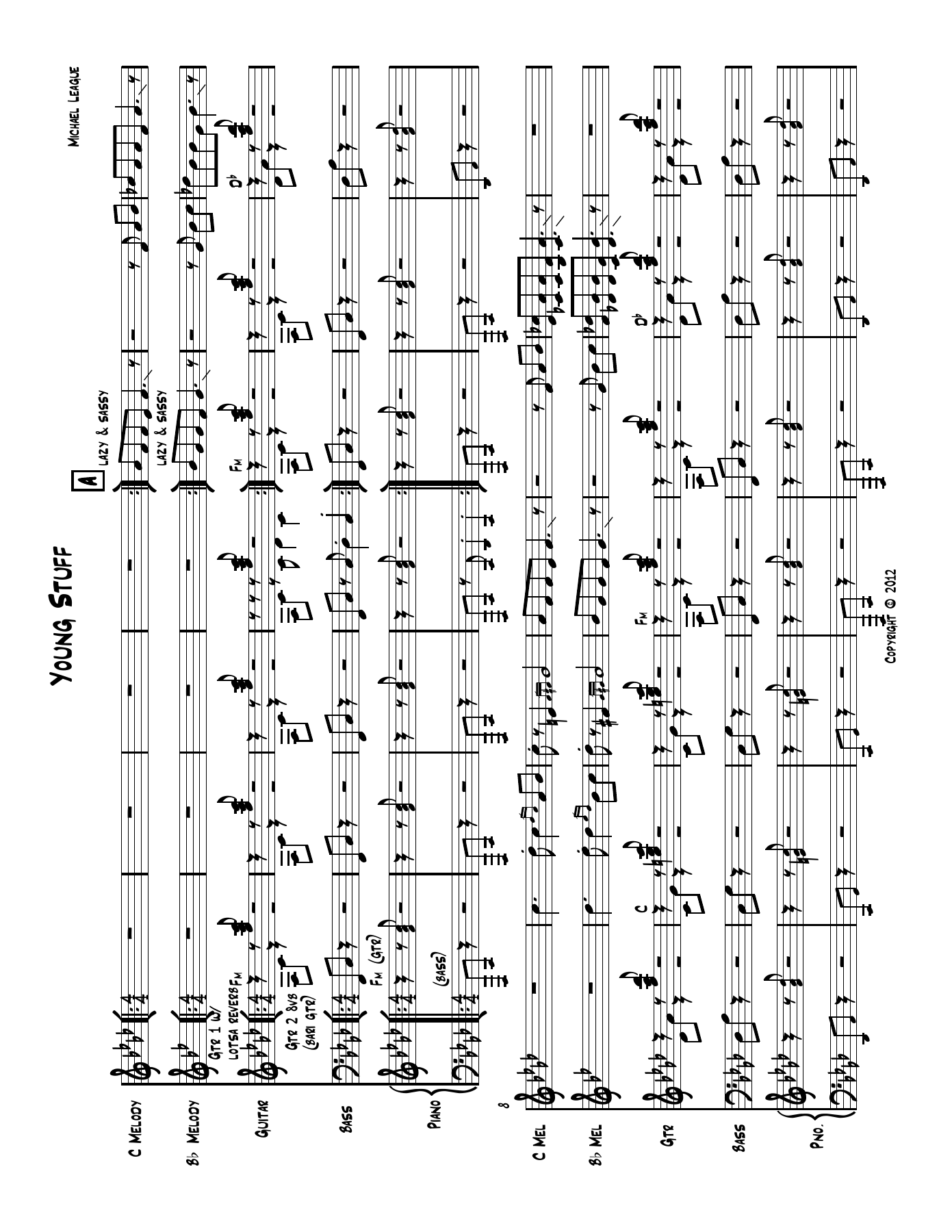 Young Stuff - score — sheet music preview