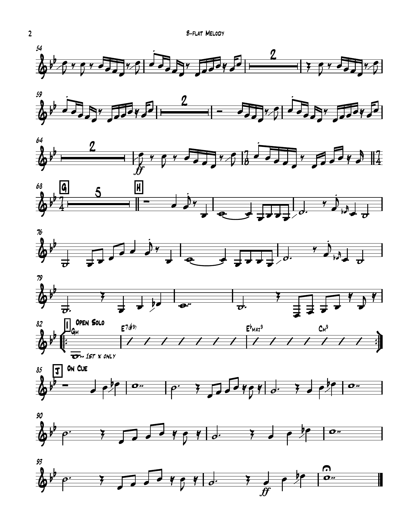 Young Stuff Young B-flat Melody — page 2