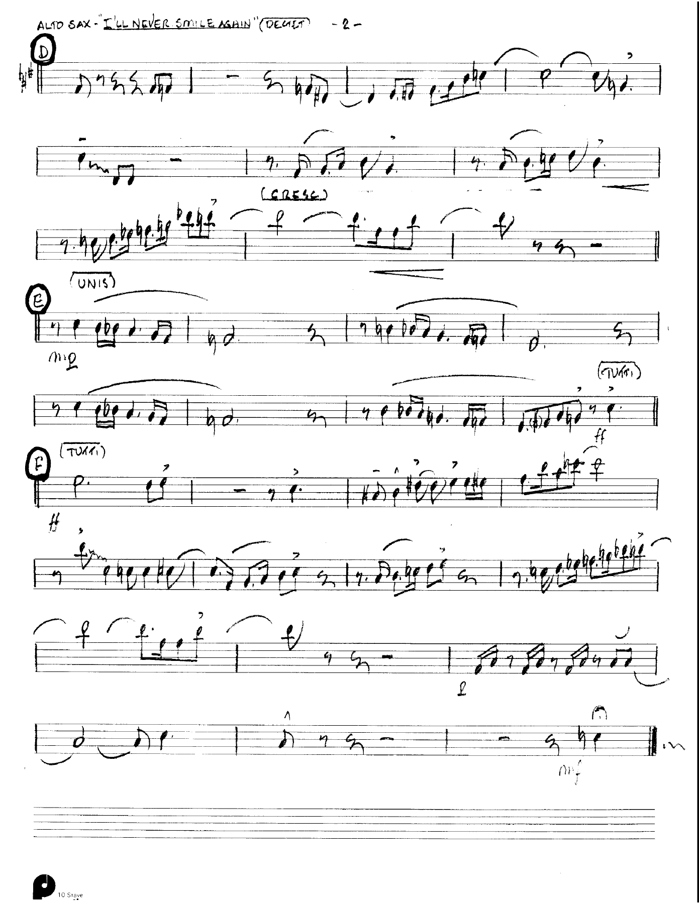 I'll Never Smile Again (Kenton Dectet #336) 3213 — page 2