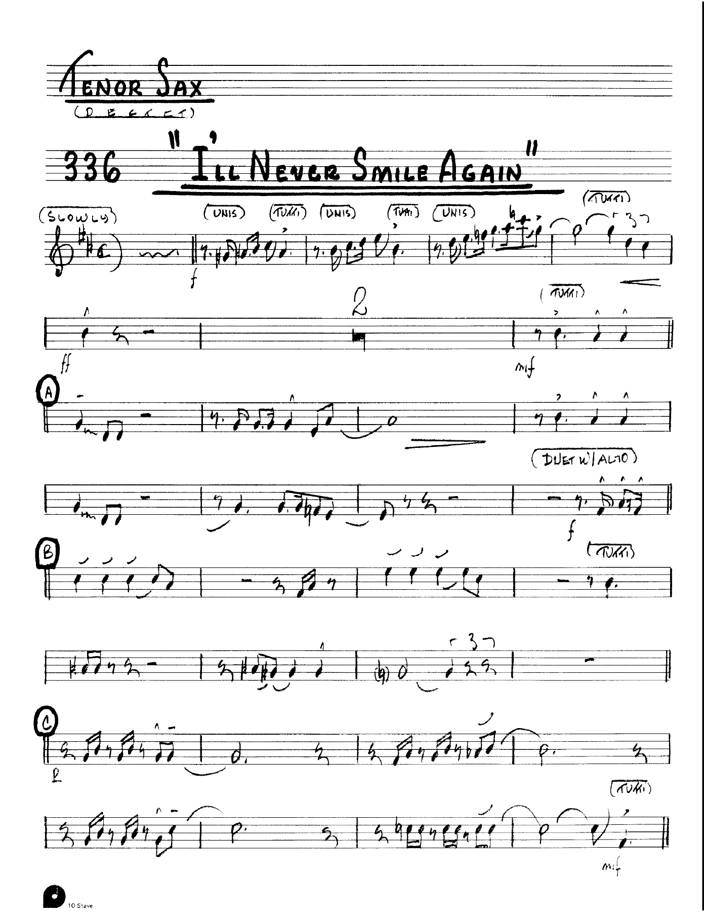 I'll Never Smile Again (Kenton Dectet #336) 3213 — page 3
