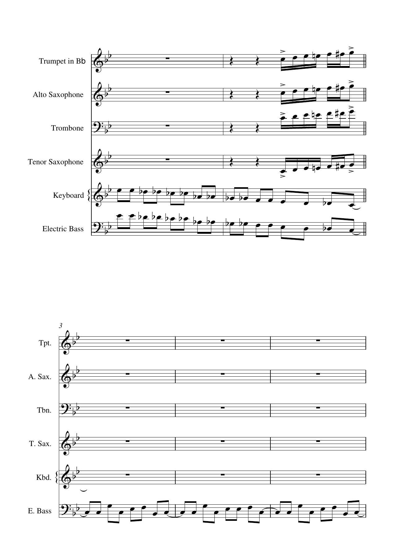 Disco Inferno — sheet music preview
