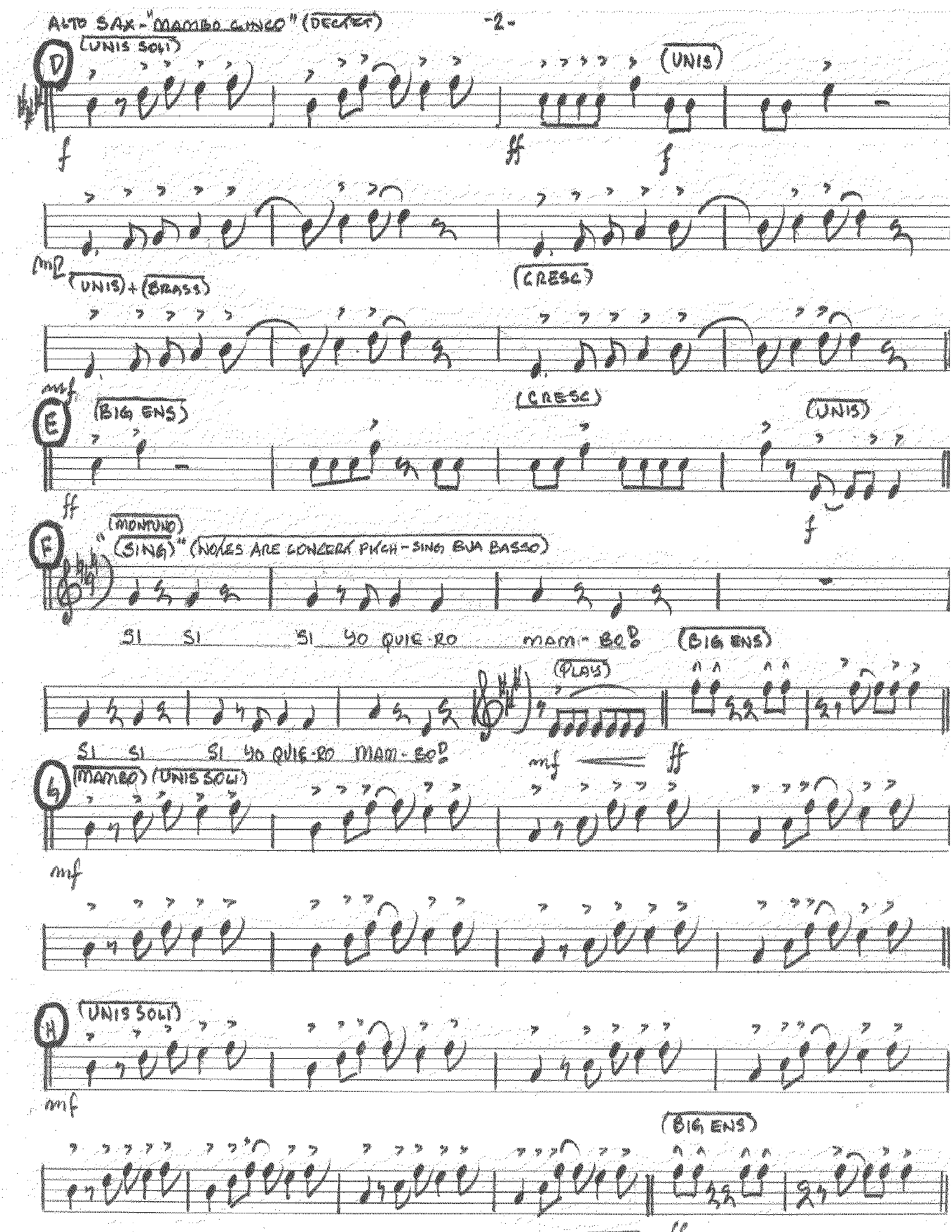 Mambo Number 5 (Kenton Dectet #122) 3213 — page 2