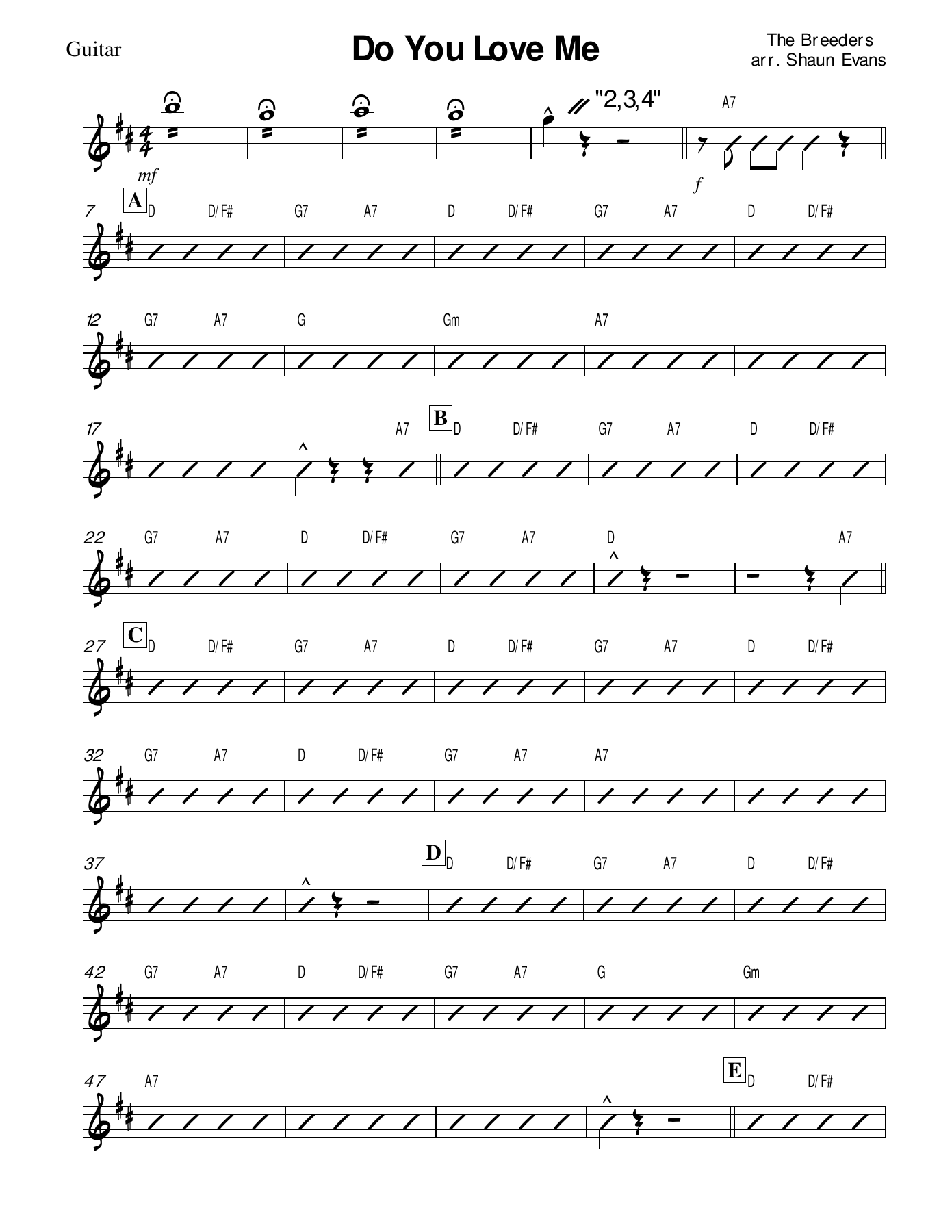 06 Guitar — sheet music cover (first page)