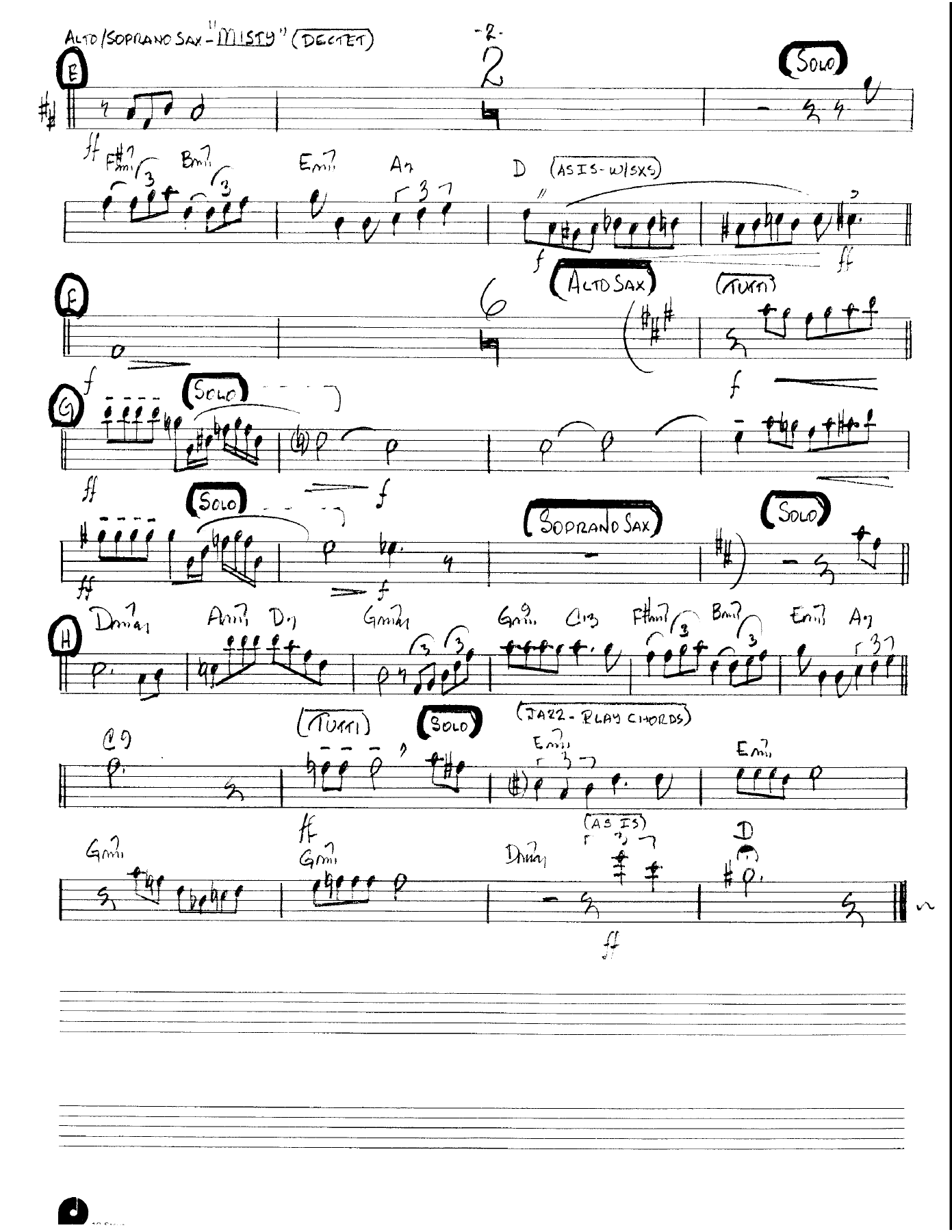 Misty (Kenton Dectet #82) 3213 — page 2
