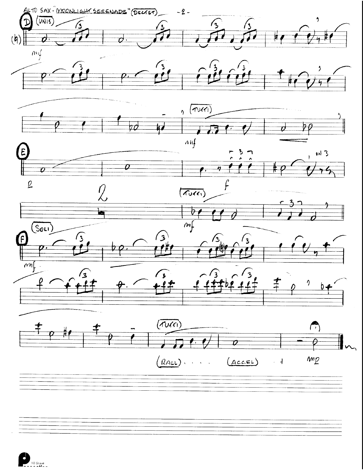 Moonlight Serenade (Kenton Dectet #177) 3213 — page 2