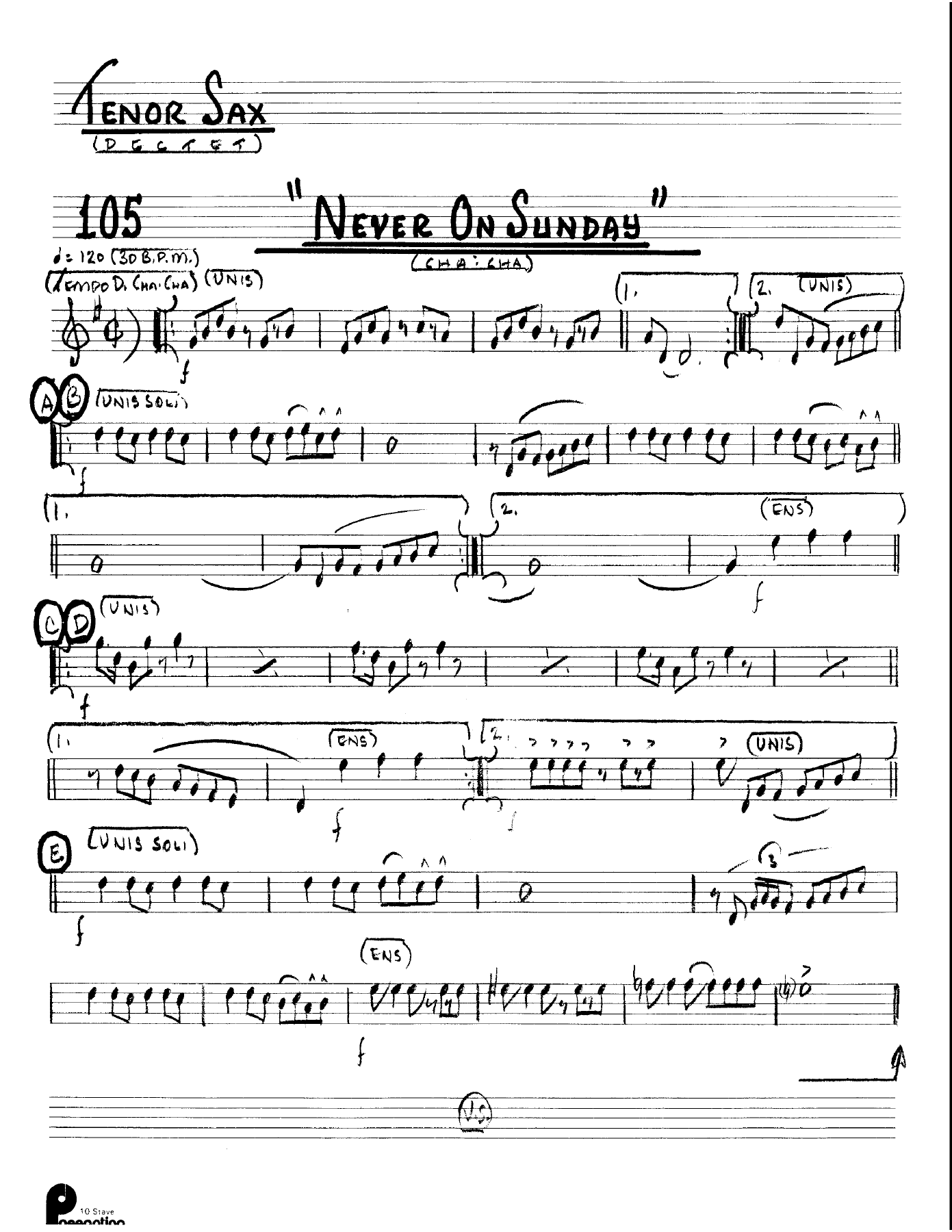 Never On Sunday (Kenton Dectet #105) 3213 — page 3