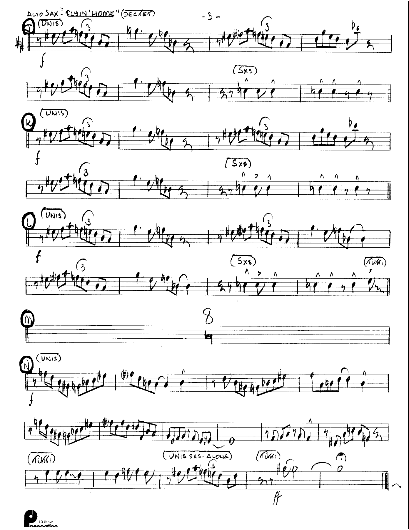 Flyin' Home (Kenton Dectet #348) 3213 — page 3